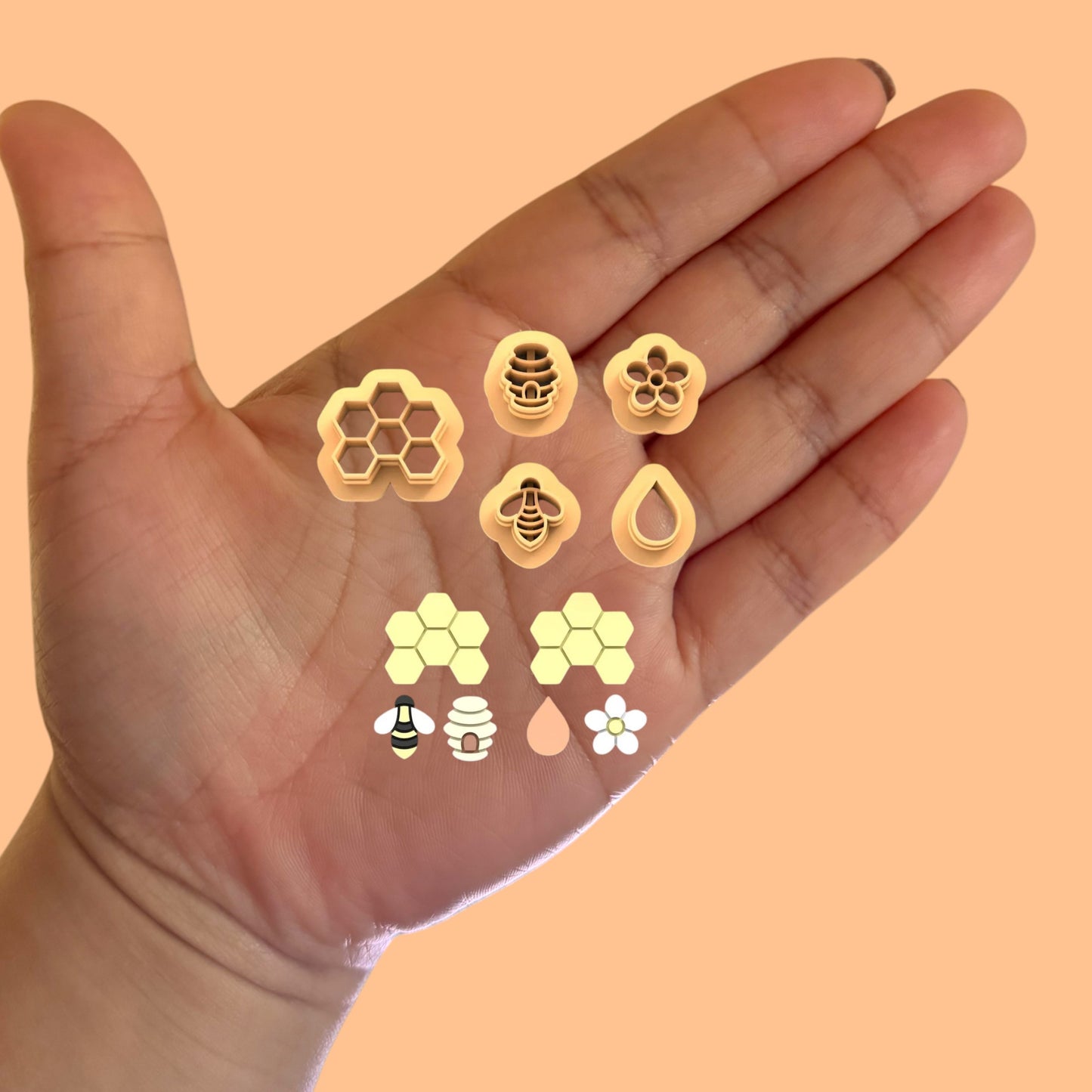 Honeycomb Earring Pack Clay Cutter, Spring Clay Cutters