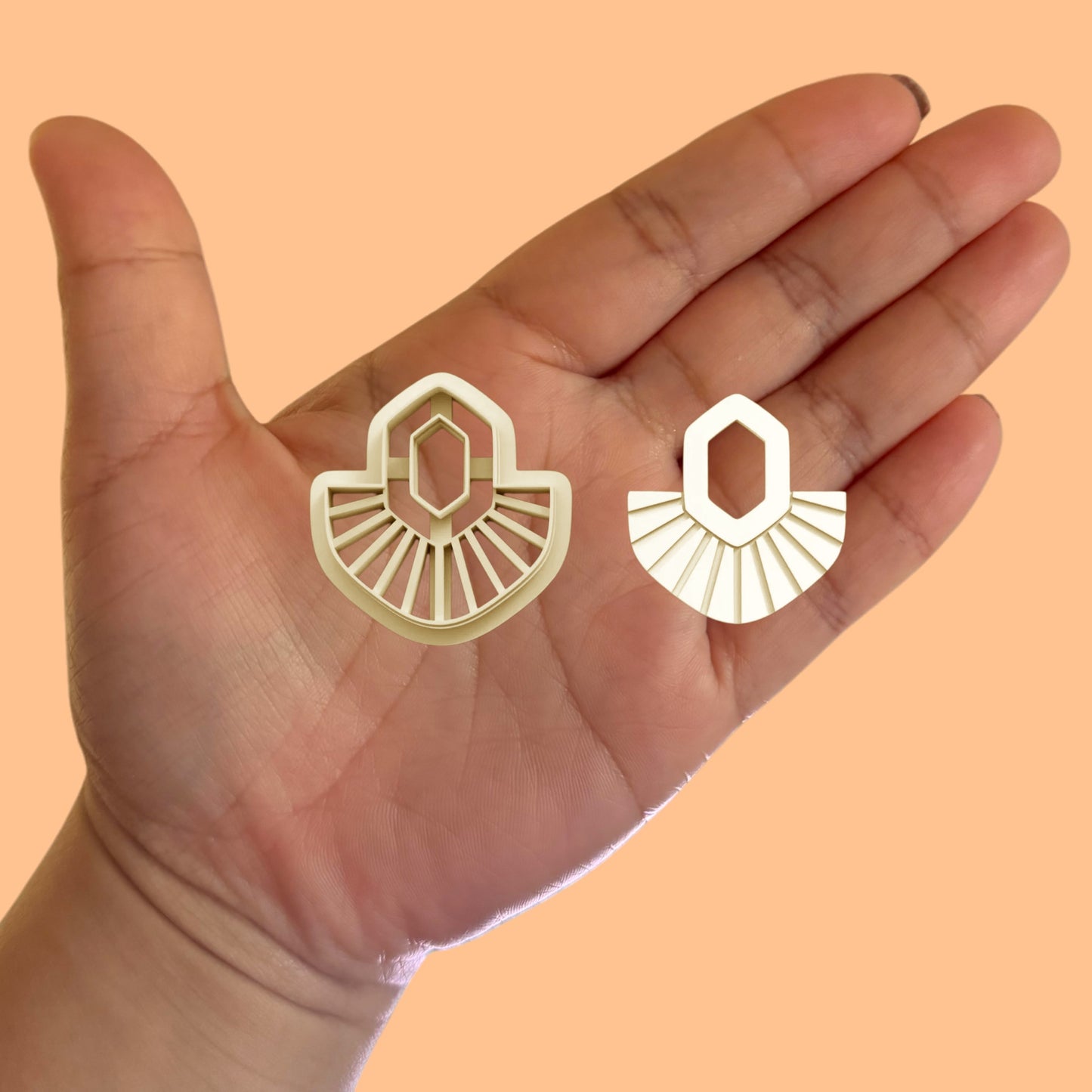 Outline Raffia Earring A Clay Cutter, Earring Clay Cutter, 5 Sizes