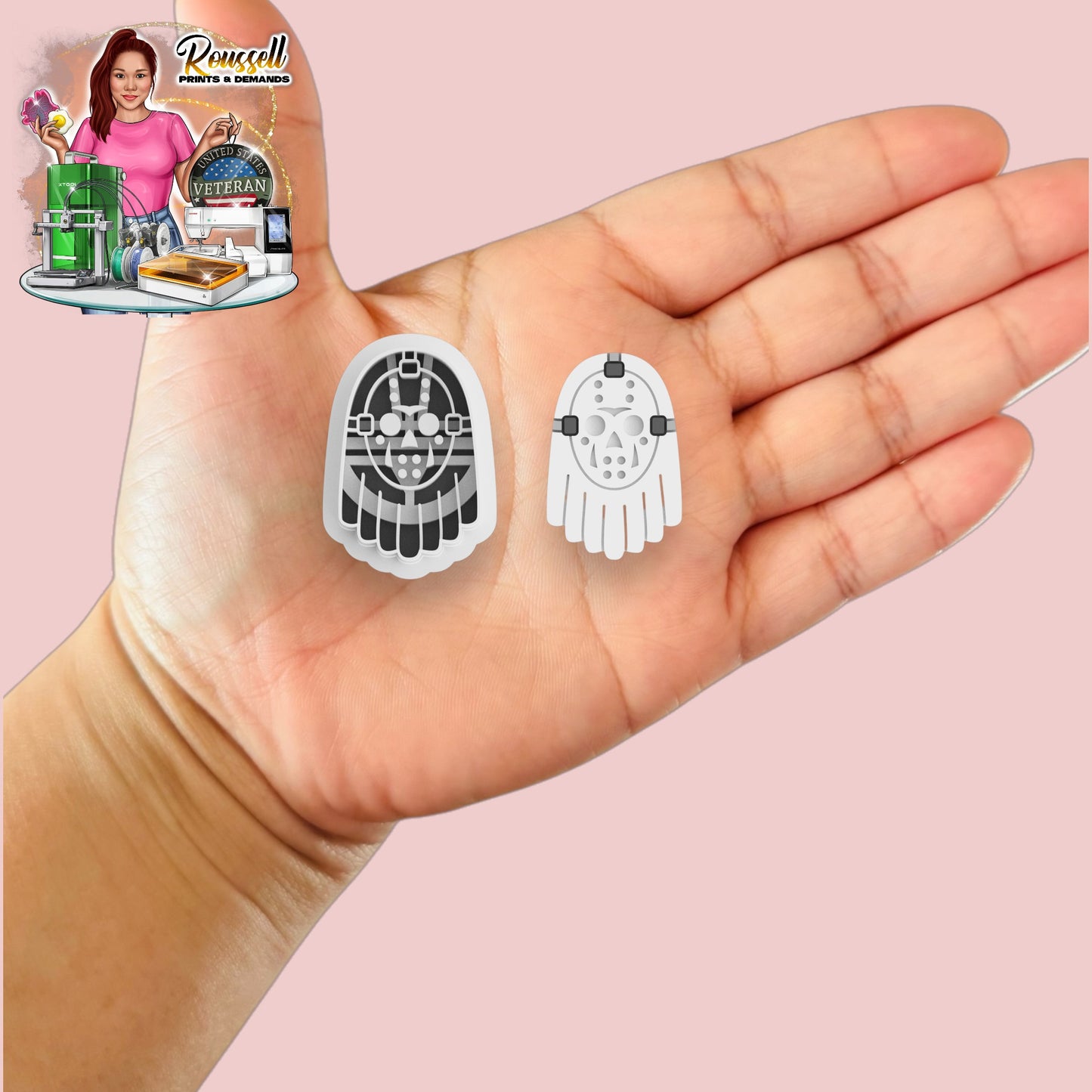 Ghost Hockey Mask cutter 3d printed