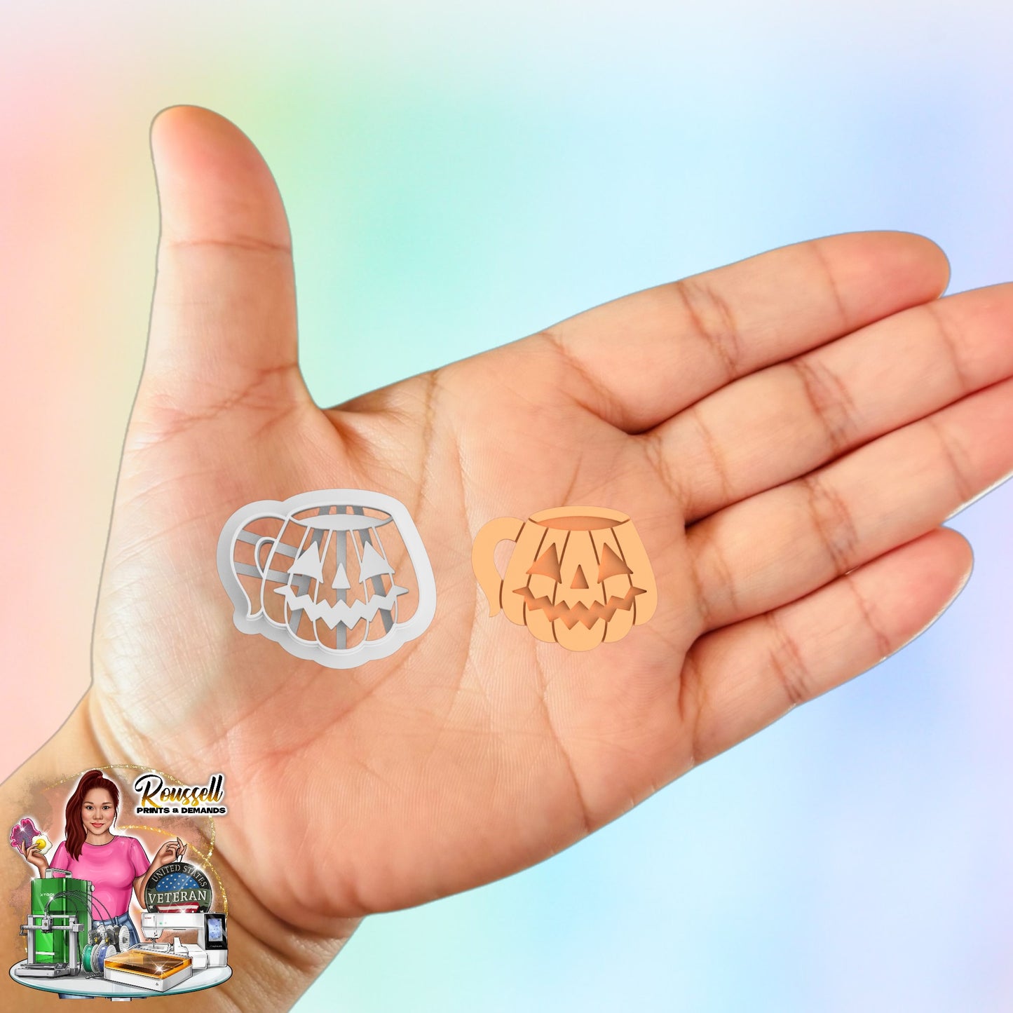 Pumpkin Mug cutter 3d printed