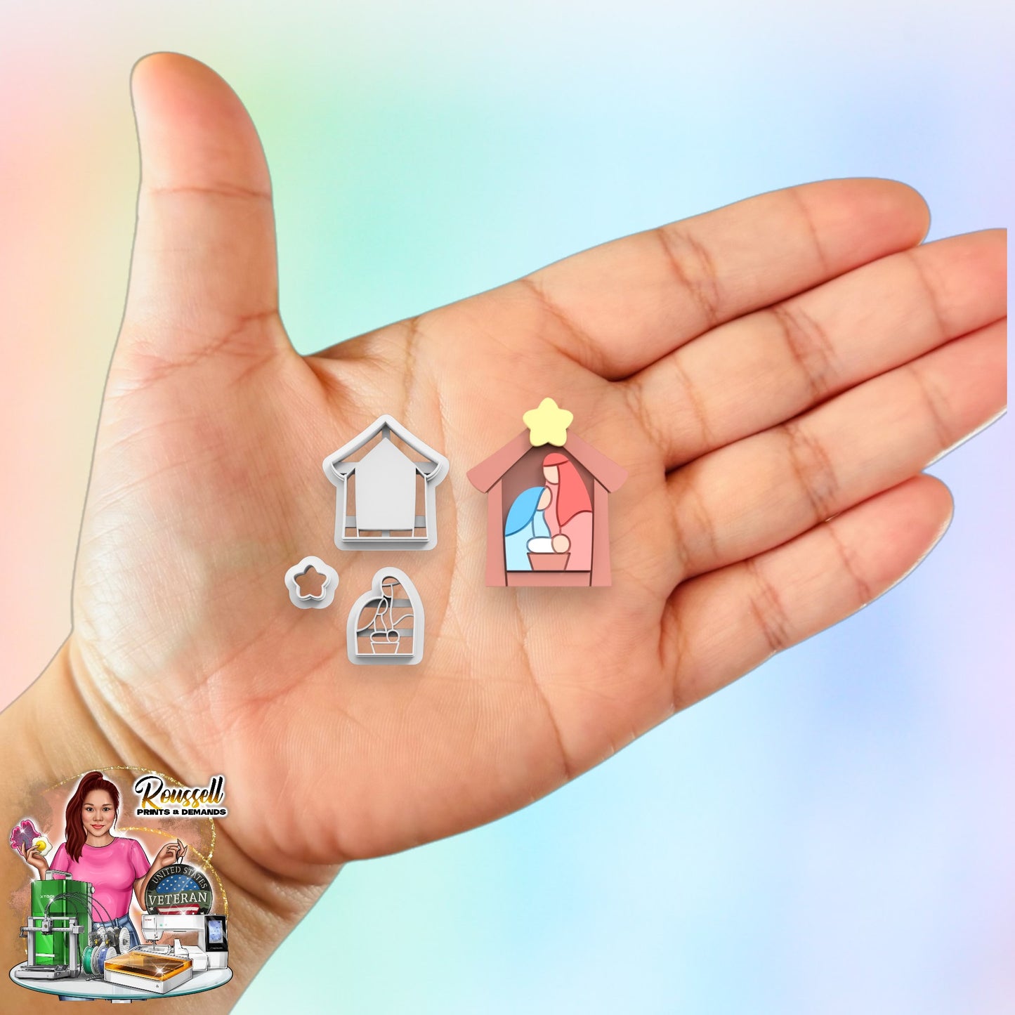 Christmas Nativity Scene Combo B Clay Cutter | Polymer clay