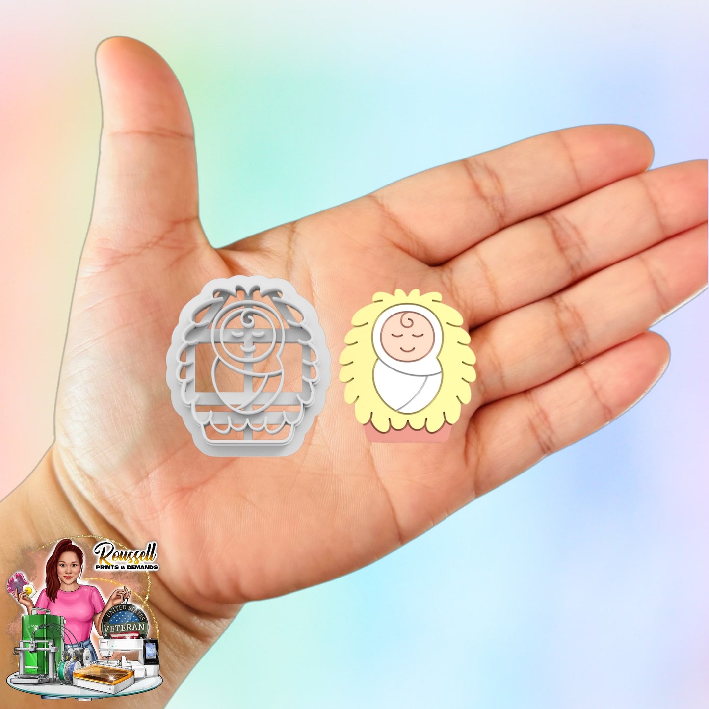 Baby Jesus cutter 3d printed