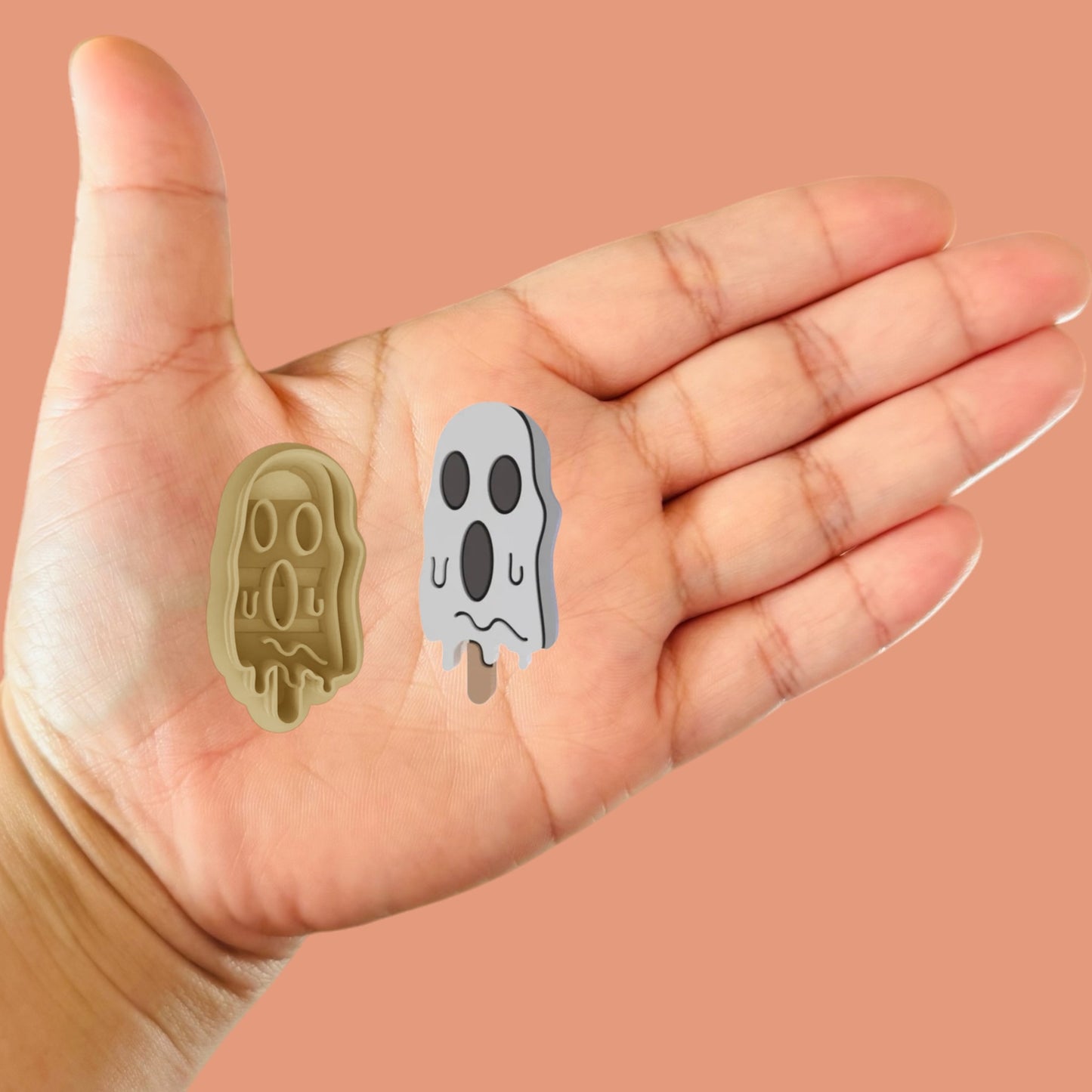 Polymer Clay Cutter "Ghost Ice Cream"