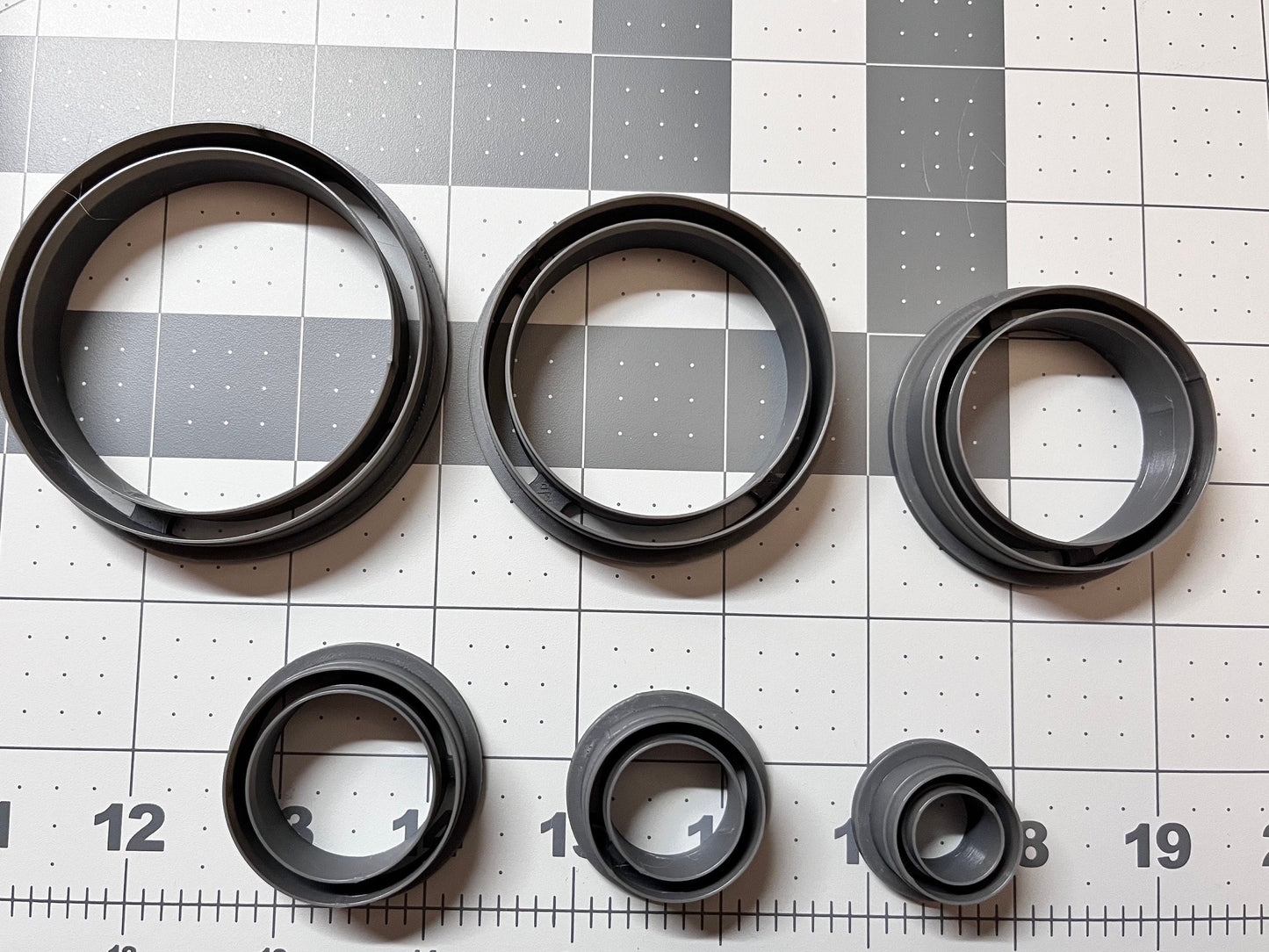 Circle with hold Polymer Clay Cutters
