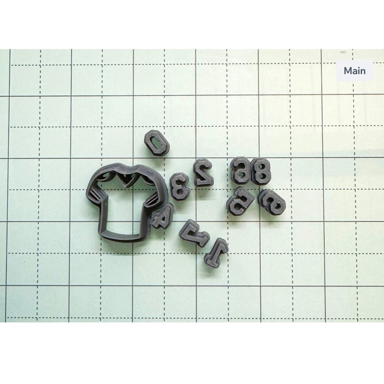 Football Jersey with numbers included | Polymer clay cutter | Clay cutter