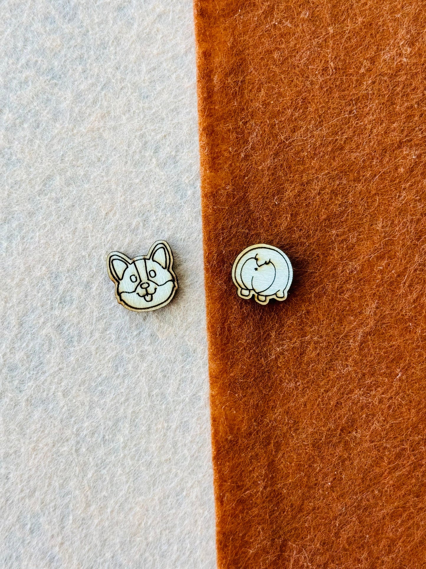 Corgi earring Stud BLANKS