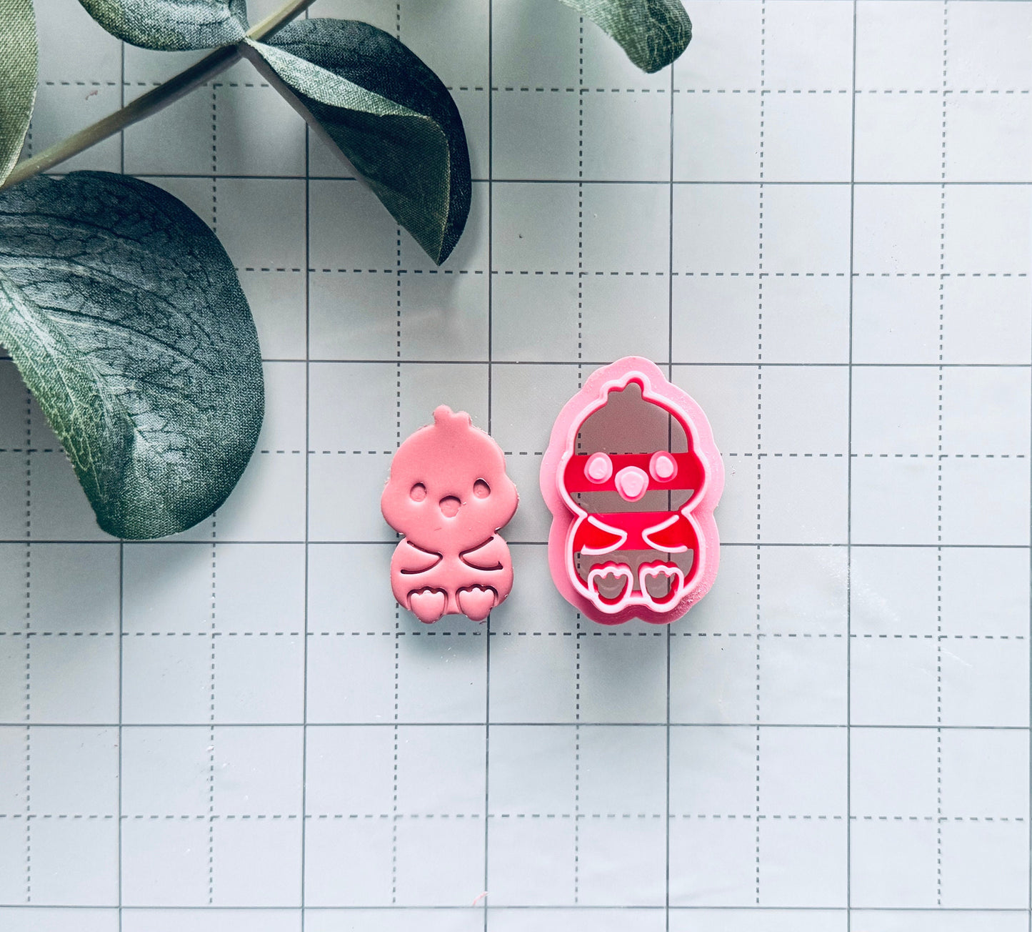 Easter Chick polymer clay cutter