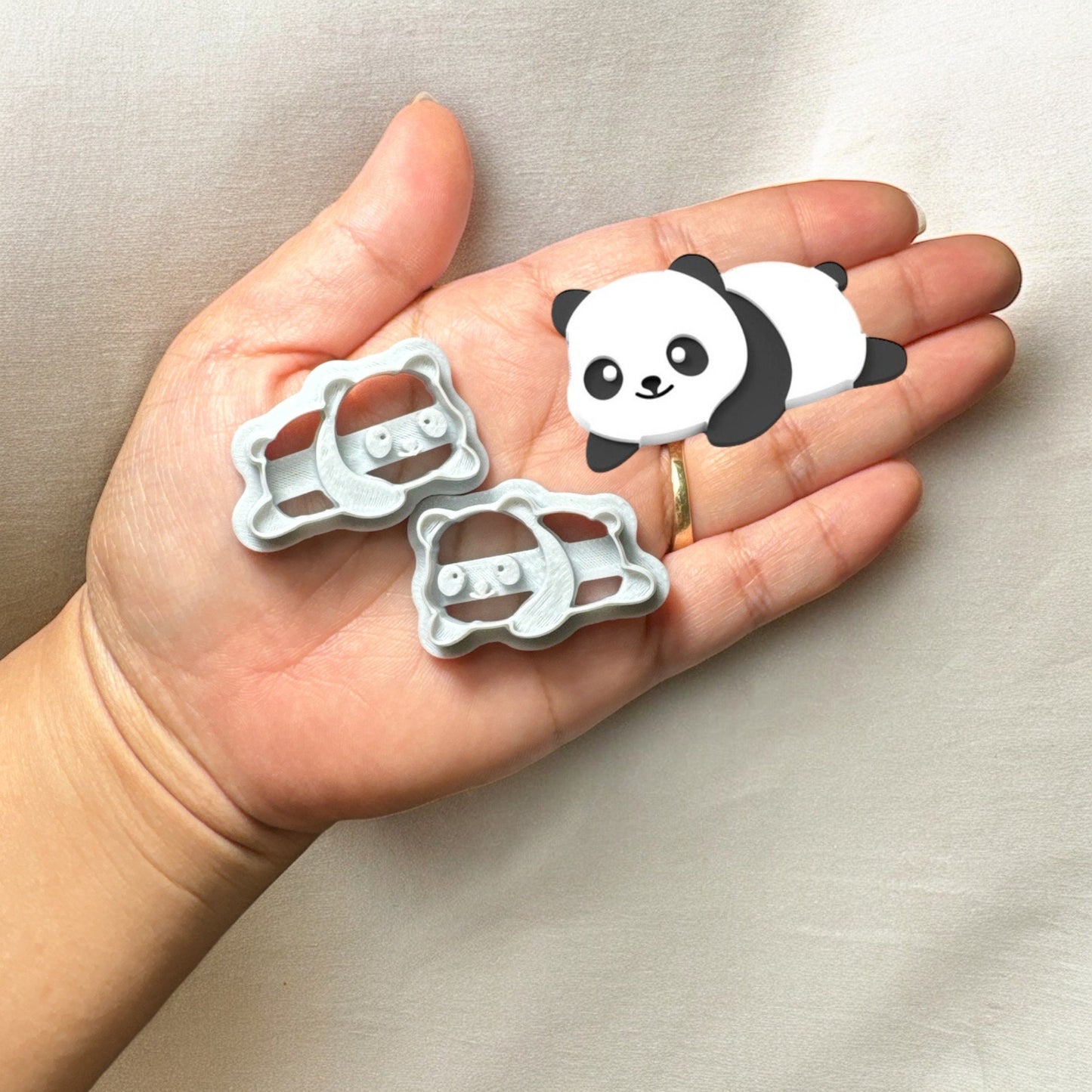 Cute Panda Polymer clay cutter