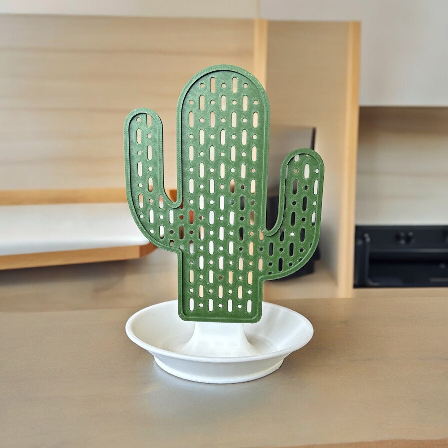 Cactus Earring stand display. 3d printed