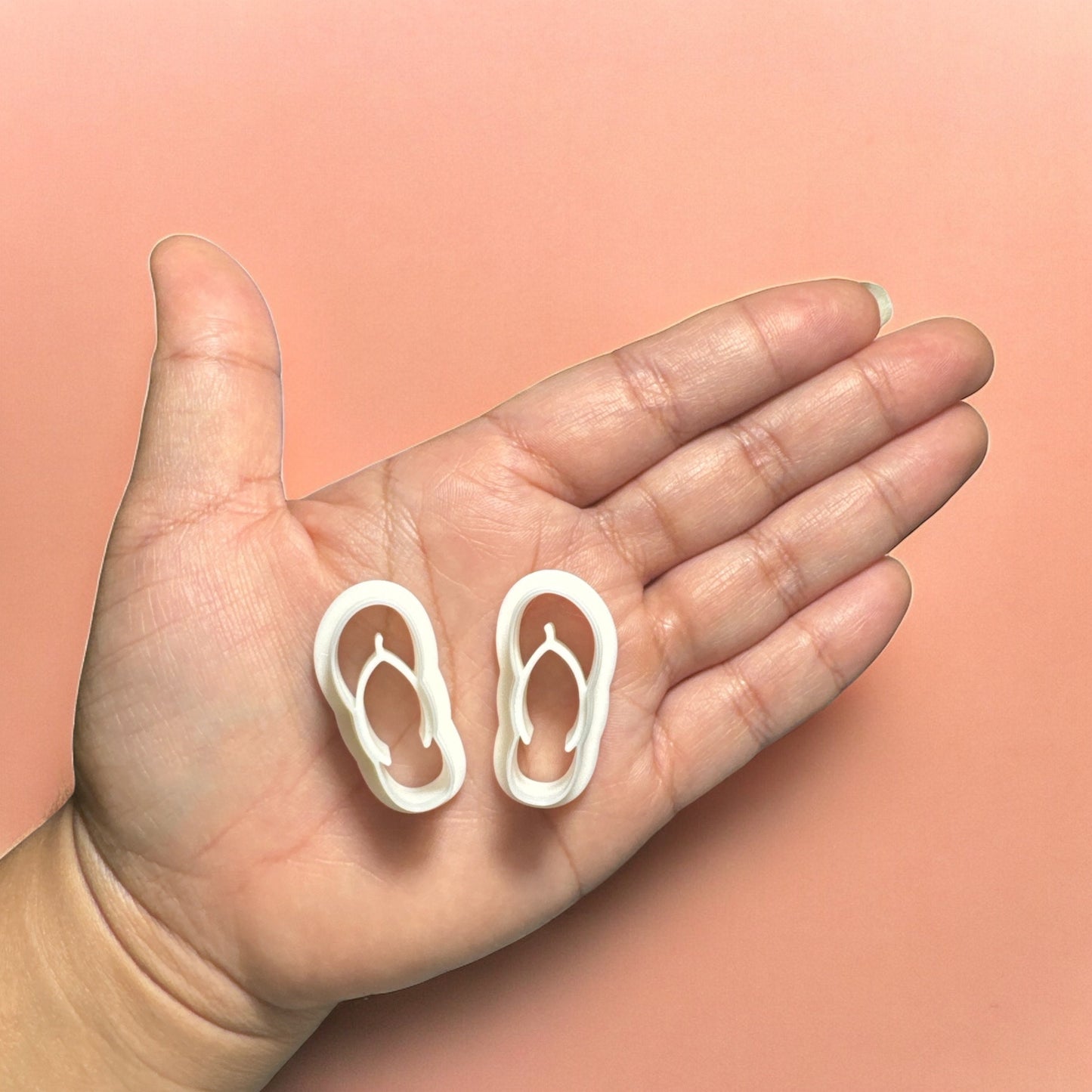 Flip Flop polymer clay cutter Mirrored set