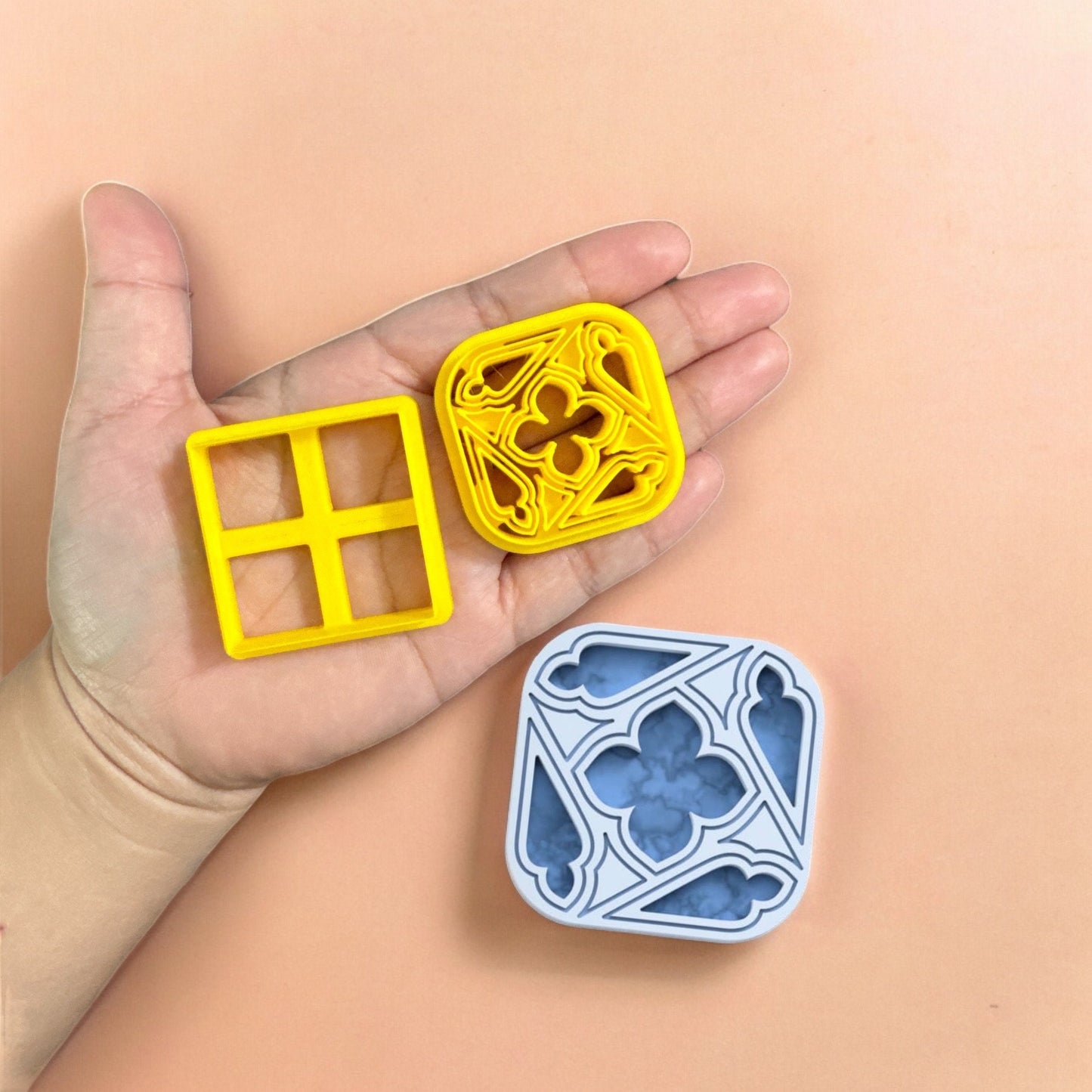 Small Gothic Frame C Clay Cutter, Polymer Clay Cutter,