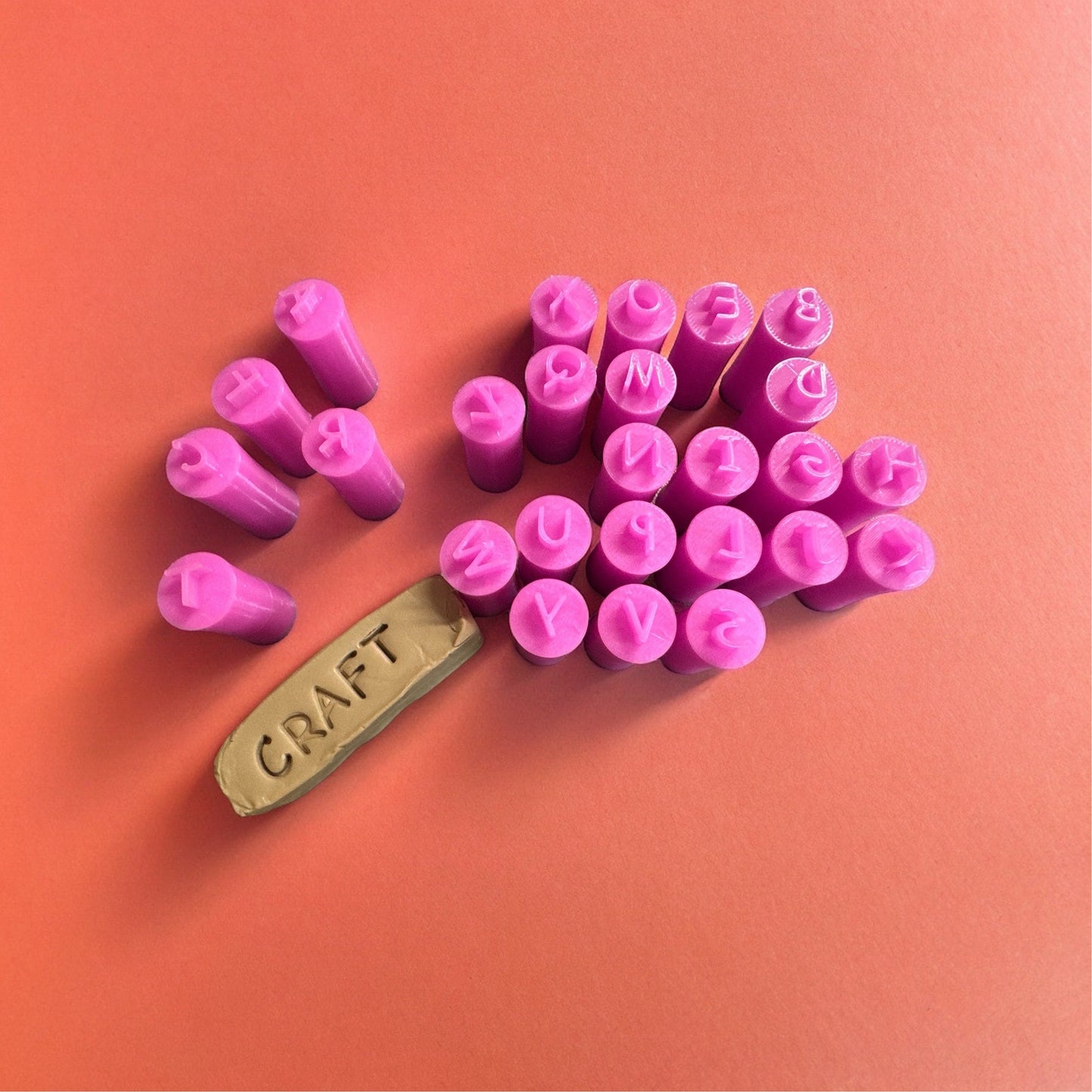 Upper case Alphabet stamps | clay stamps