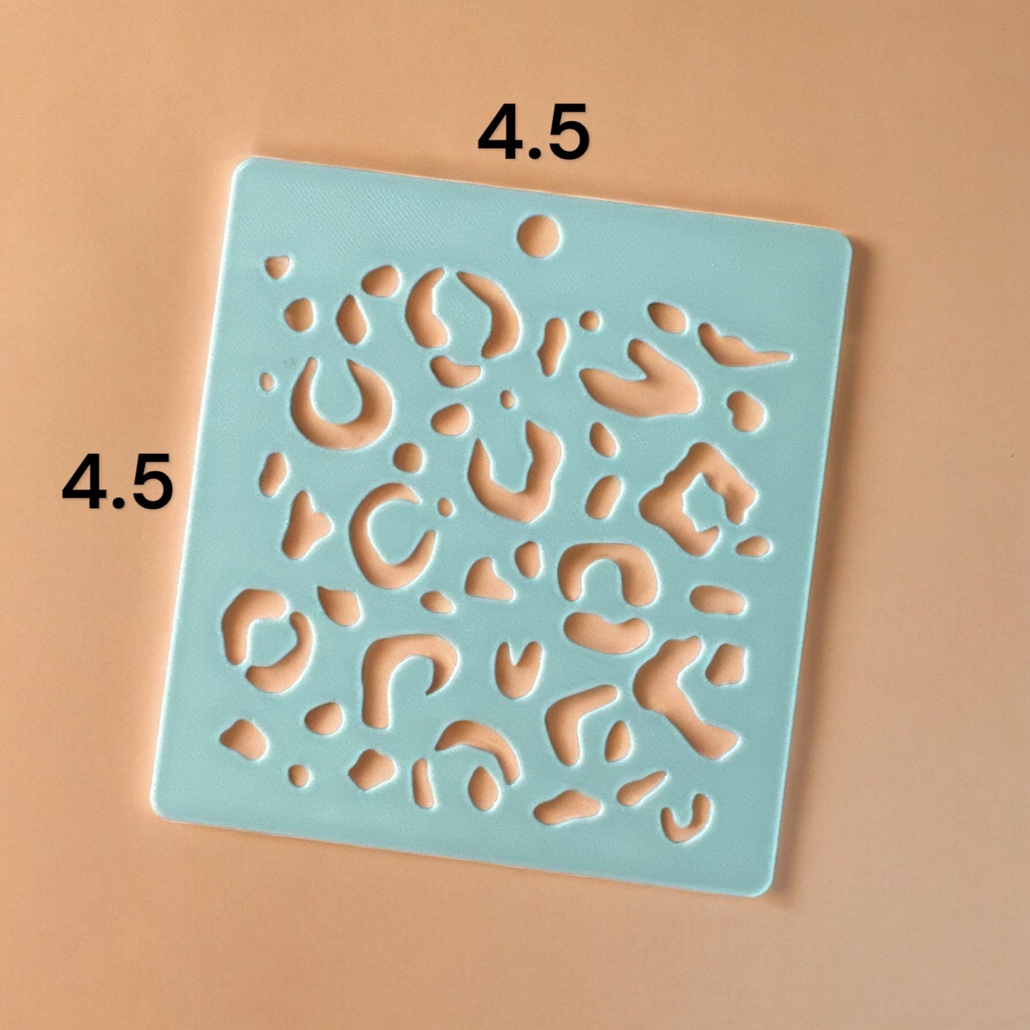 Leopard stencil | Clay stencil | baking stencil