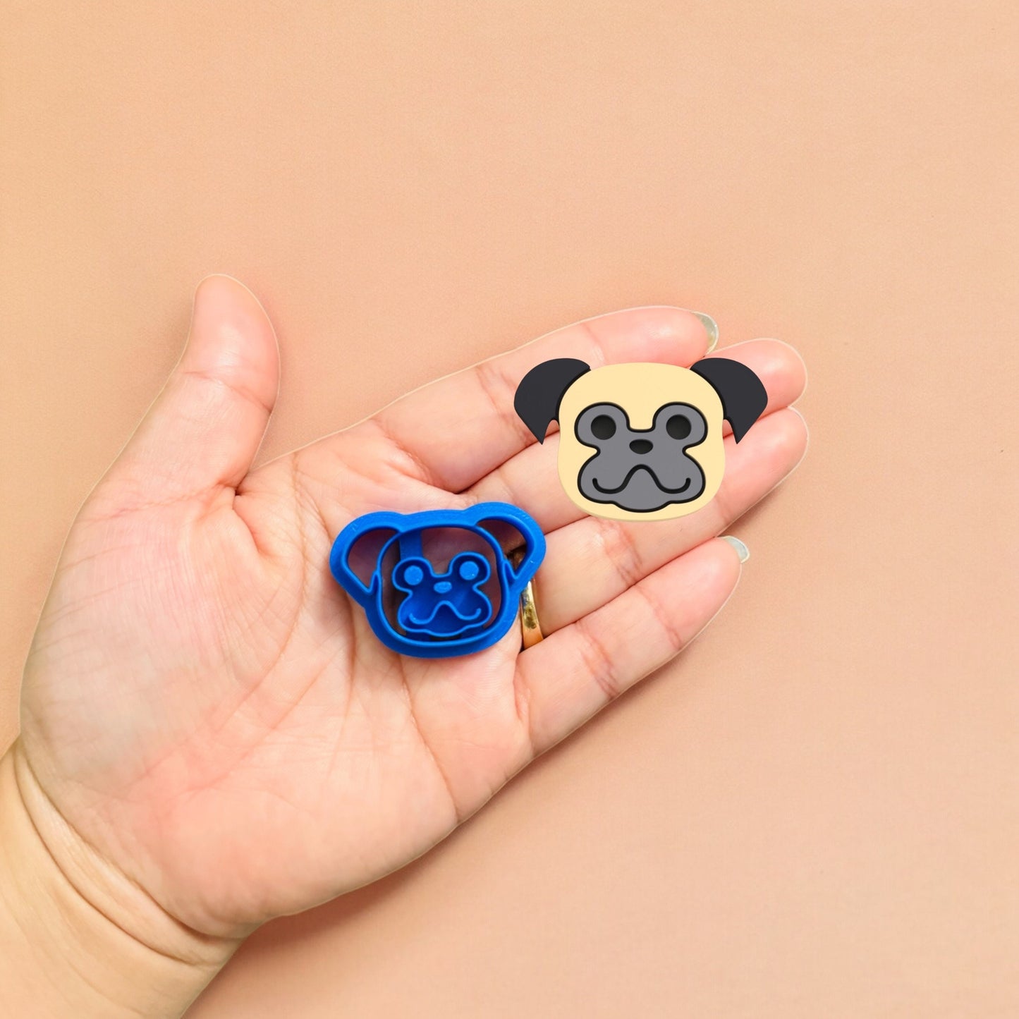 Pug Dog Clay Cutter, Dog Clay Cutter, Dog Face, Animal Clay Cutters