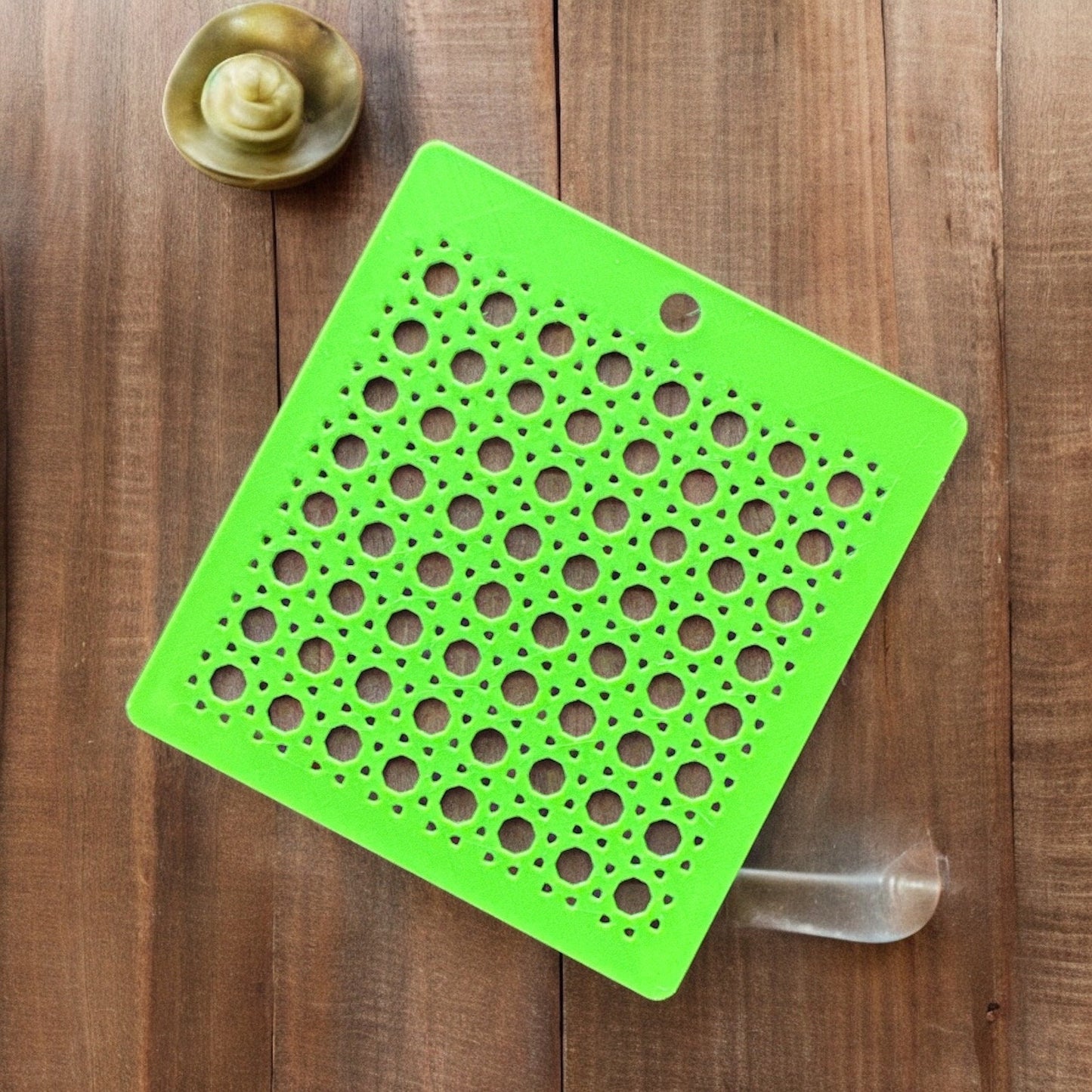 Wicker Rattan C Stencil | Stencil cookie | Stencil for Polymer clay | Stencil for baking