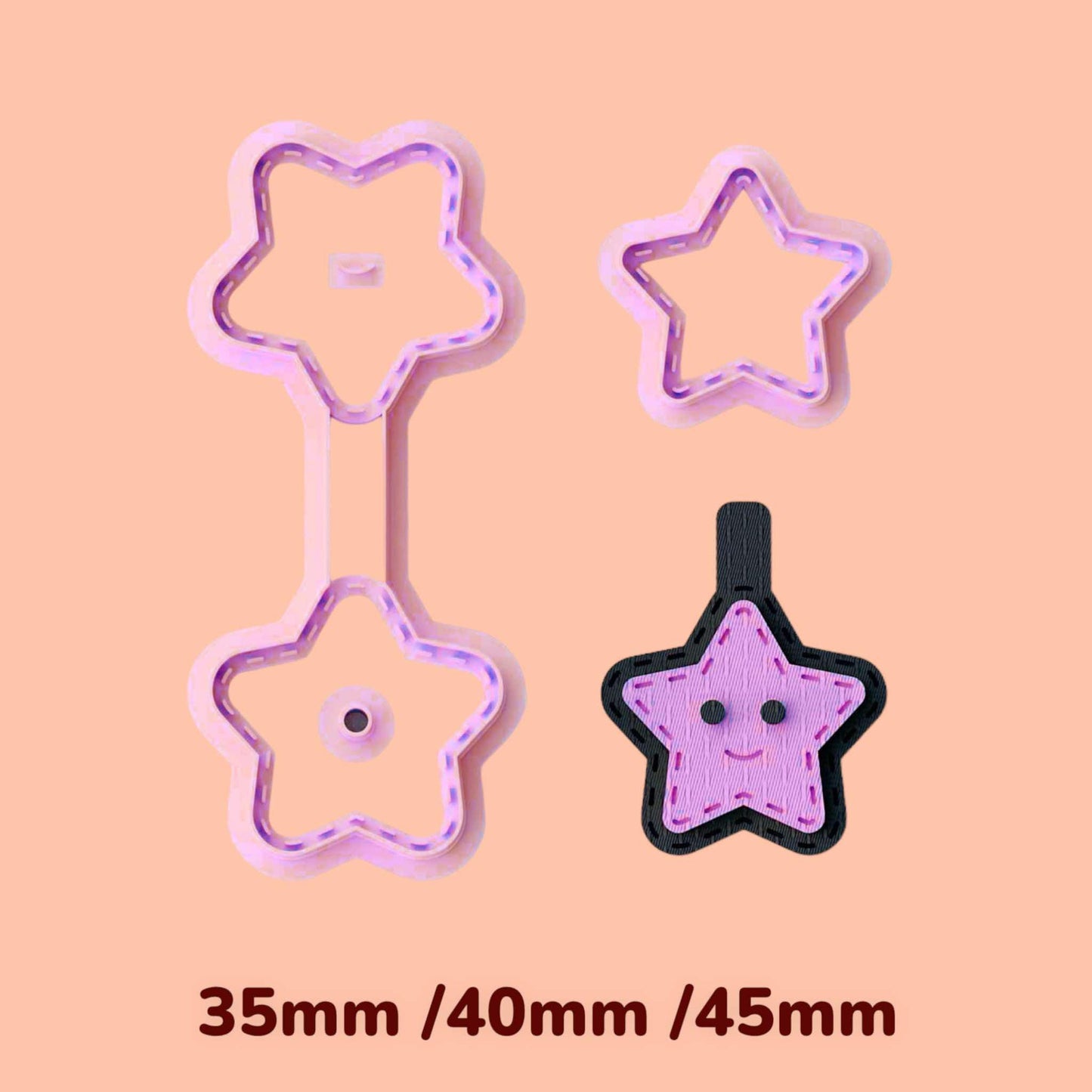 Star Key chain clay cutter