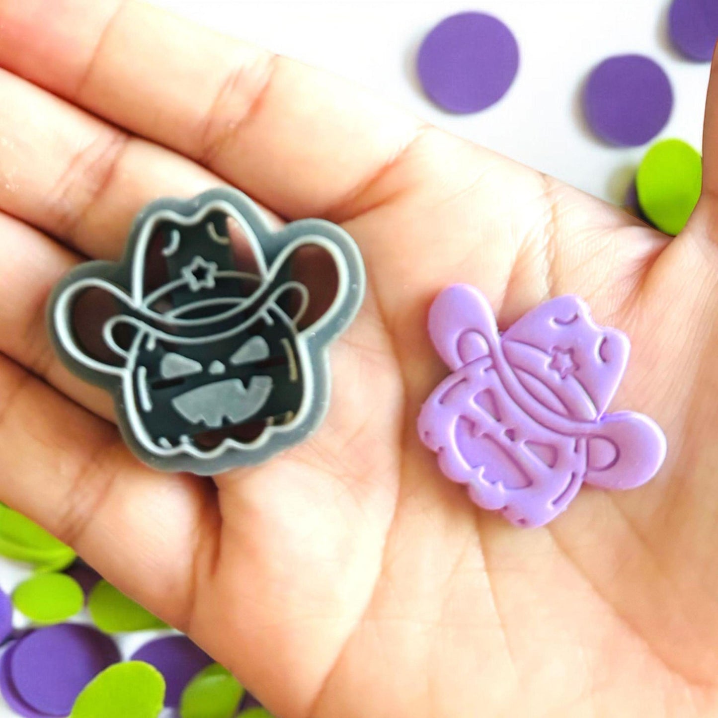 Sheriff Pumpkin Halloween Polymer clay Cutter