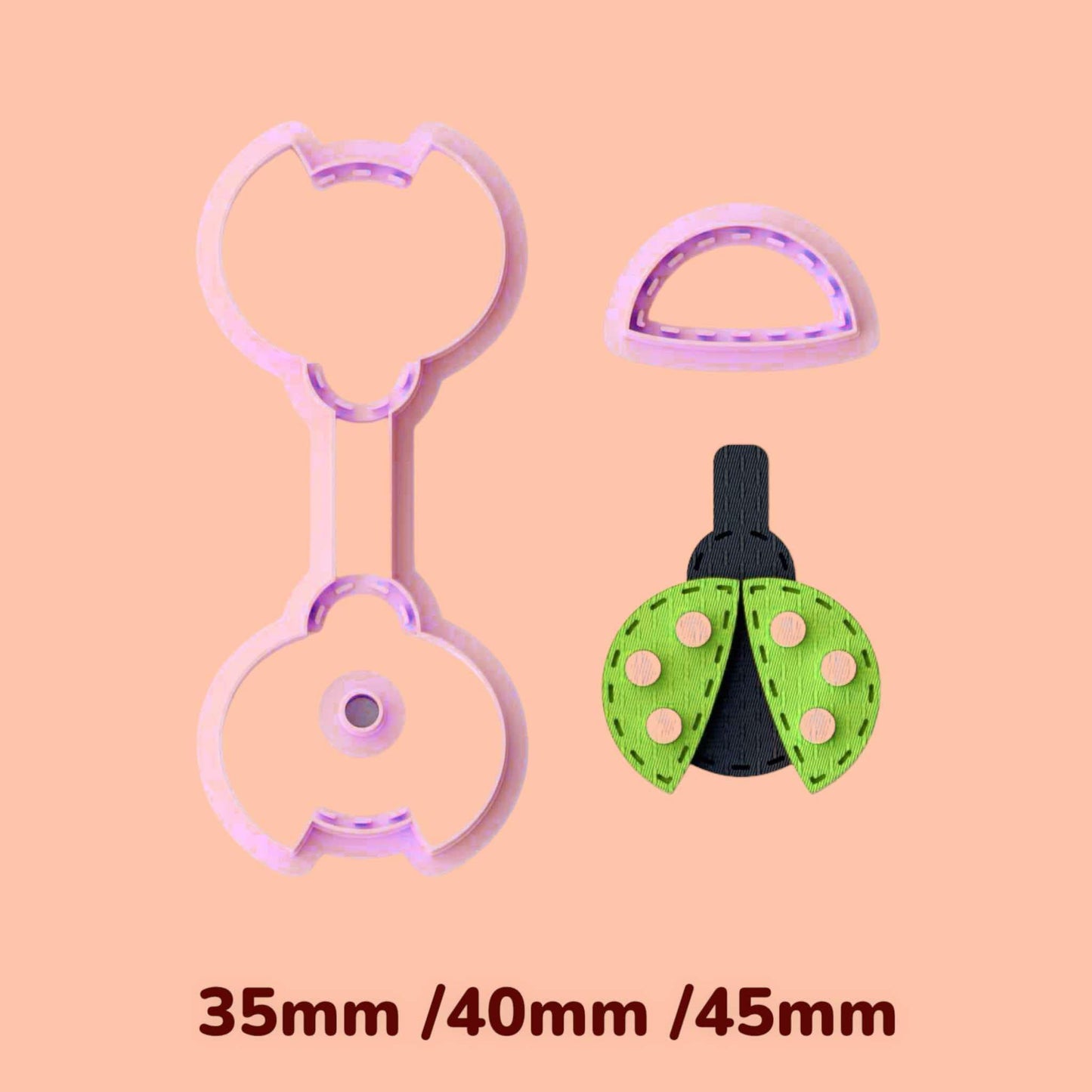Lady Bug chain clay cutter