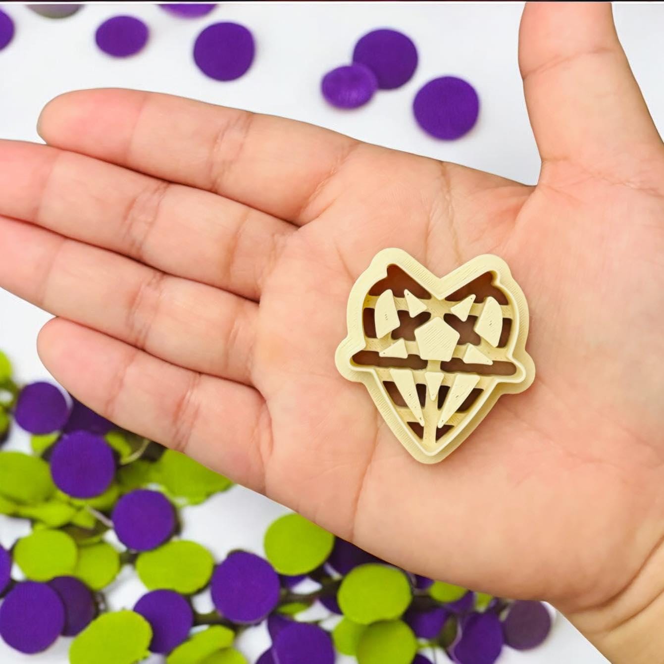Heart Pentagram Halloween Polymer clay Cutter