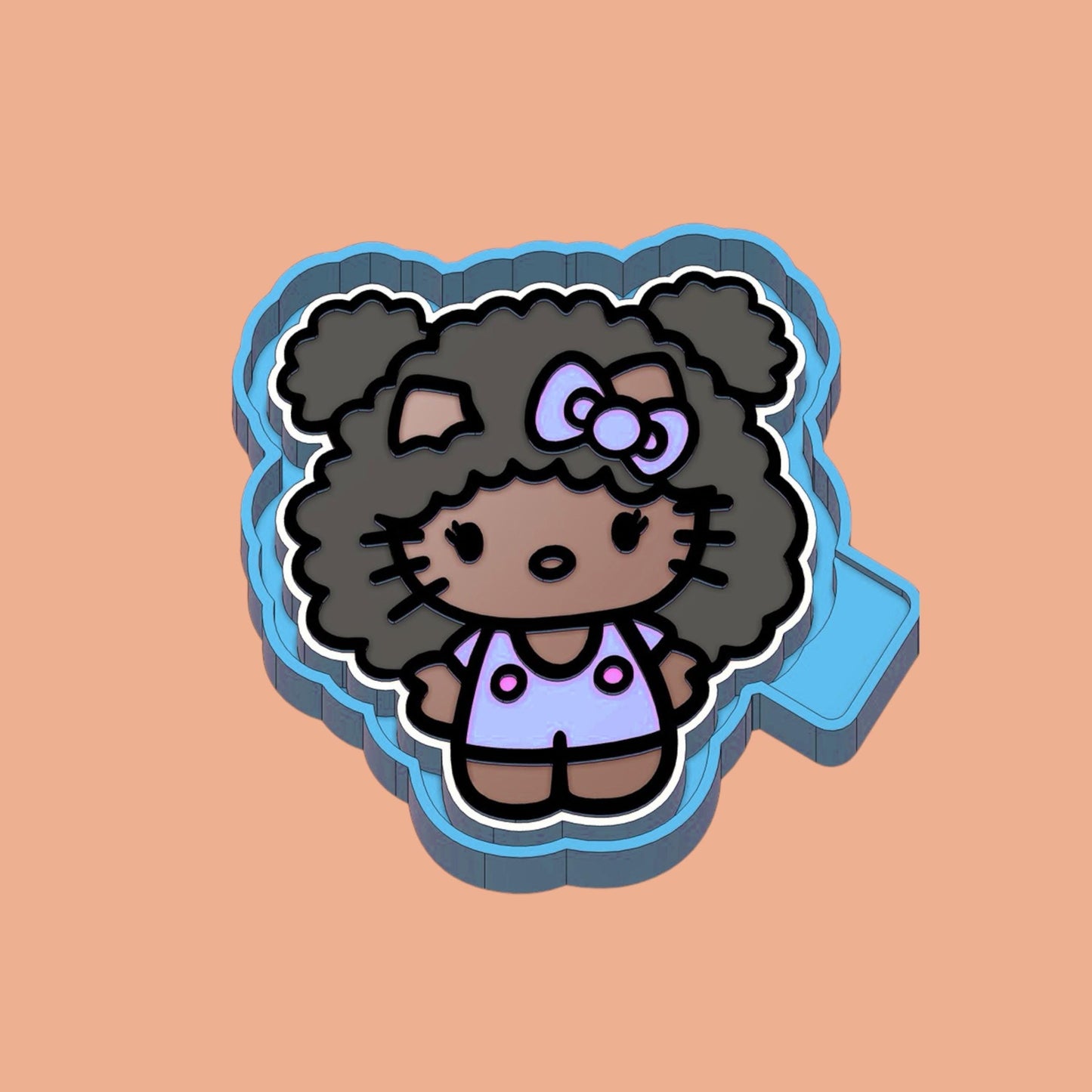 Kitty Afro Freshie Silicon Mold / Molder
