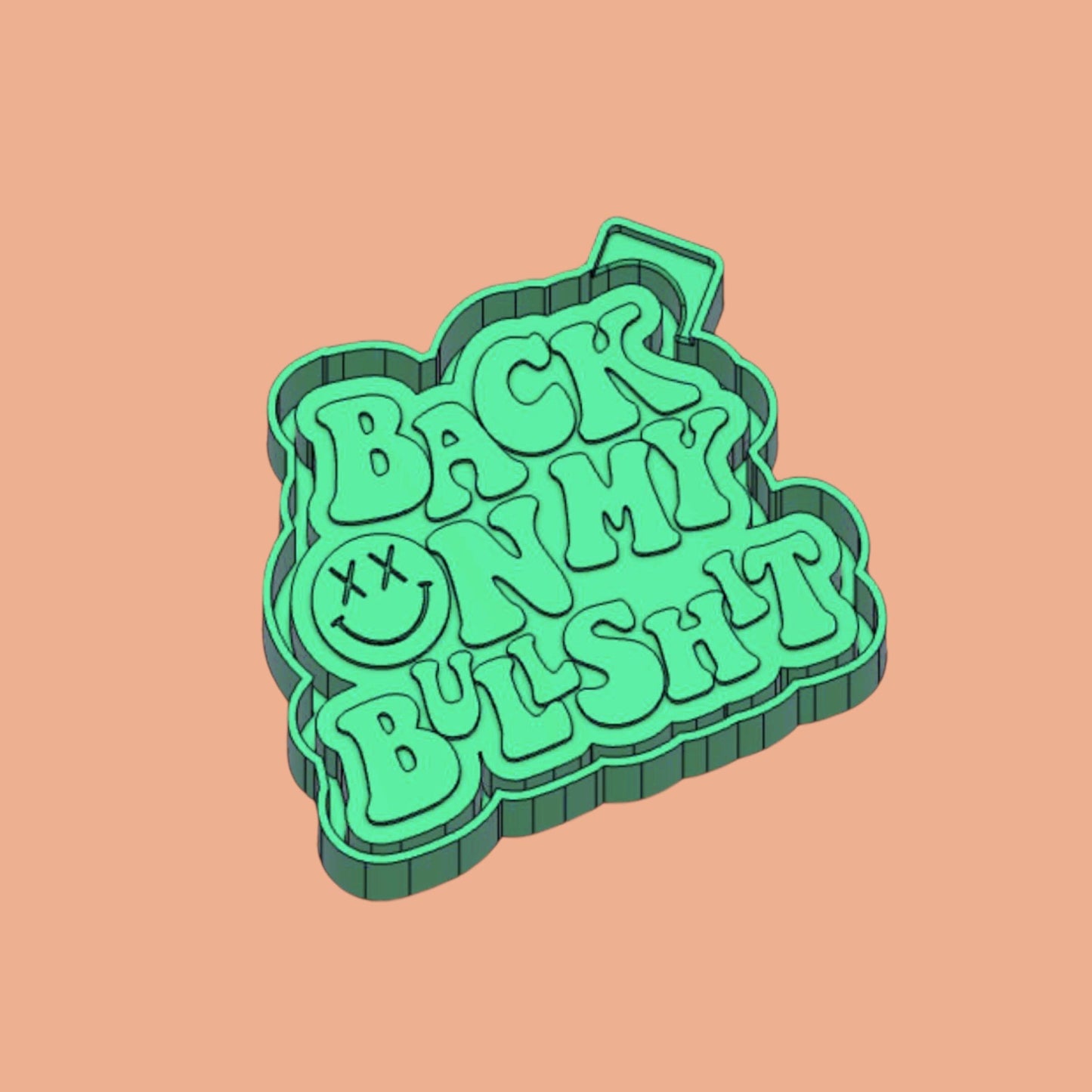 Funny Saying Back on my bullshit Freshie Silicon Mold / Molder