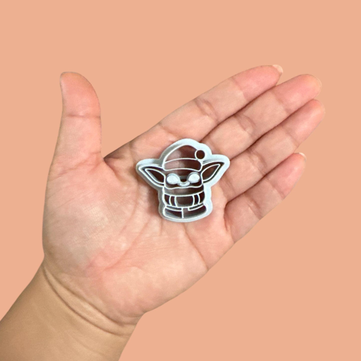 Santa Yoda Polymer clay cutter