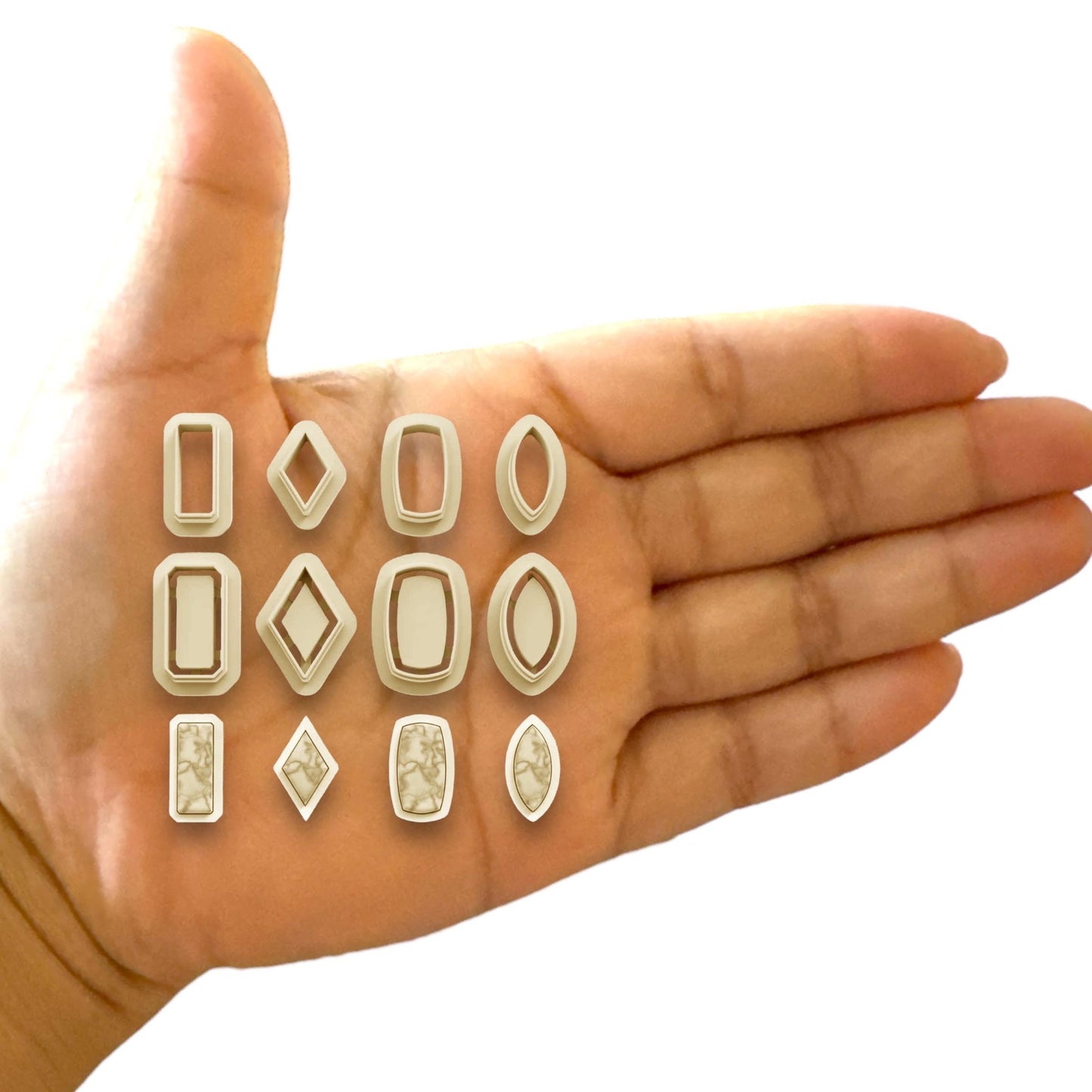 Pack Earring Precious Stones 1 Polymer Clay cutter