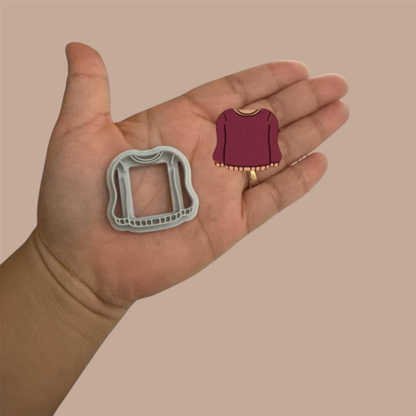 Sweater polymer clay cutter | Unique clay cutter