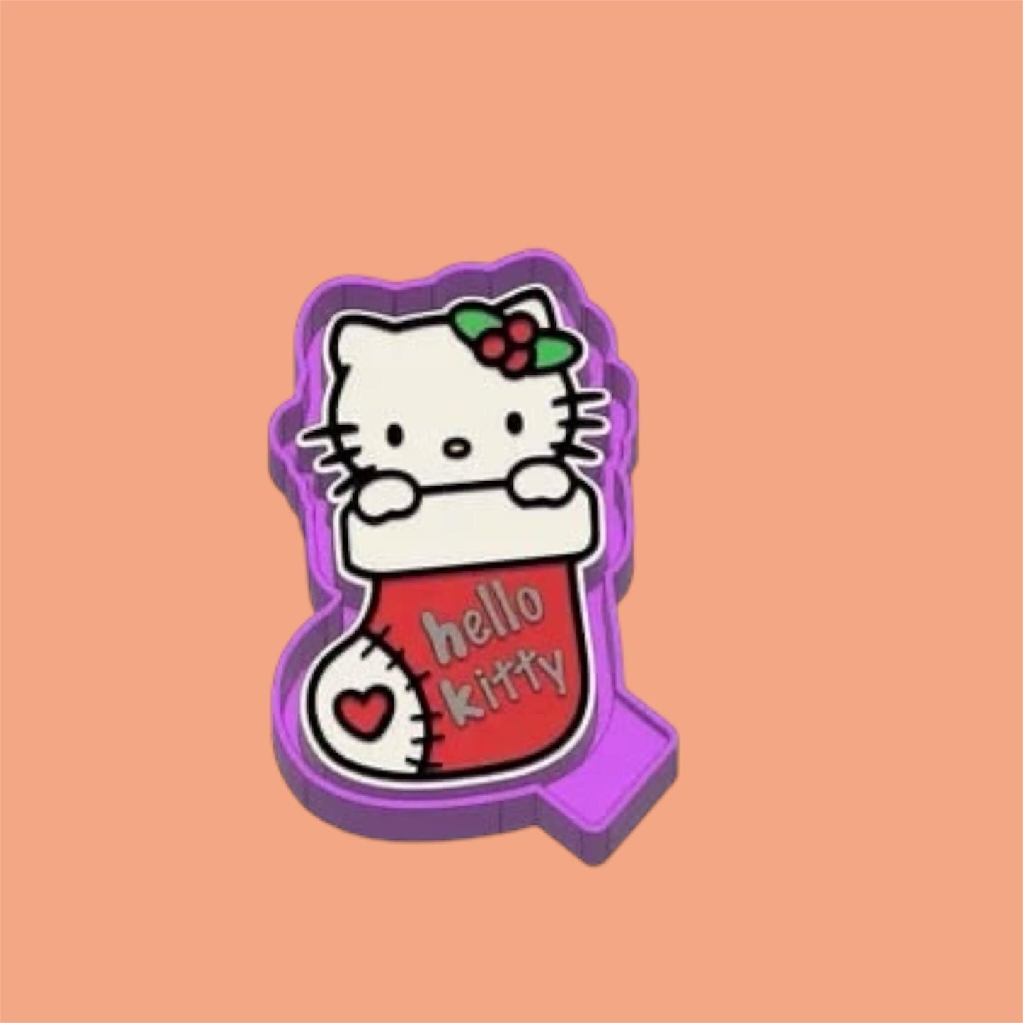 Hk in a christmas socks Freshie Silicon Mold / Molder