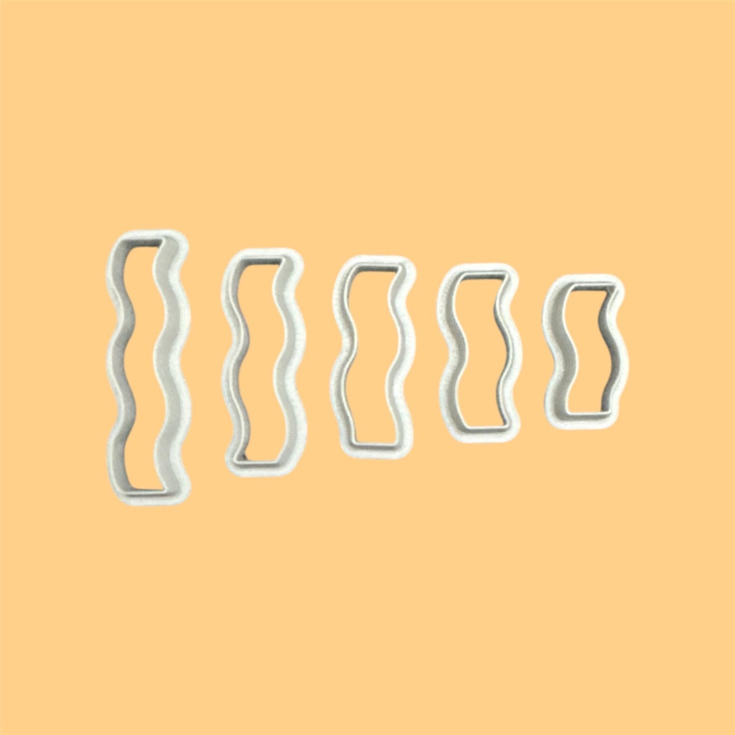 Wave Cutter set of 5 pcs | Polymerclay cutter basic