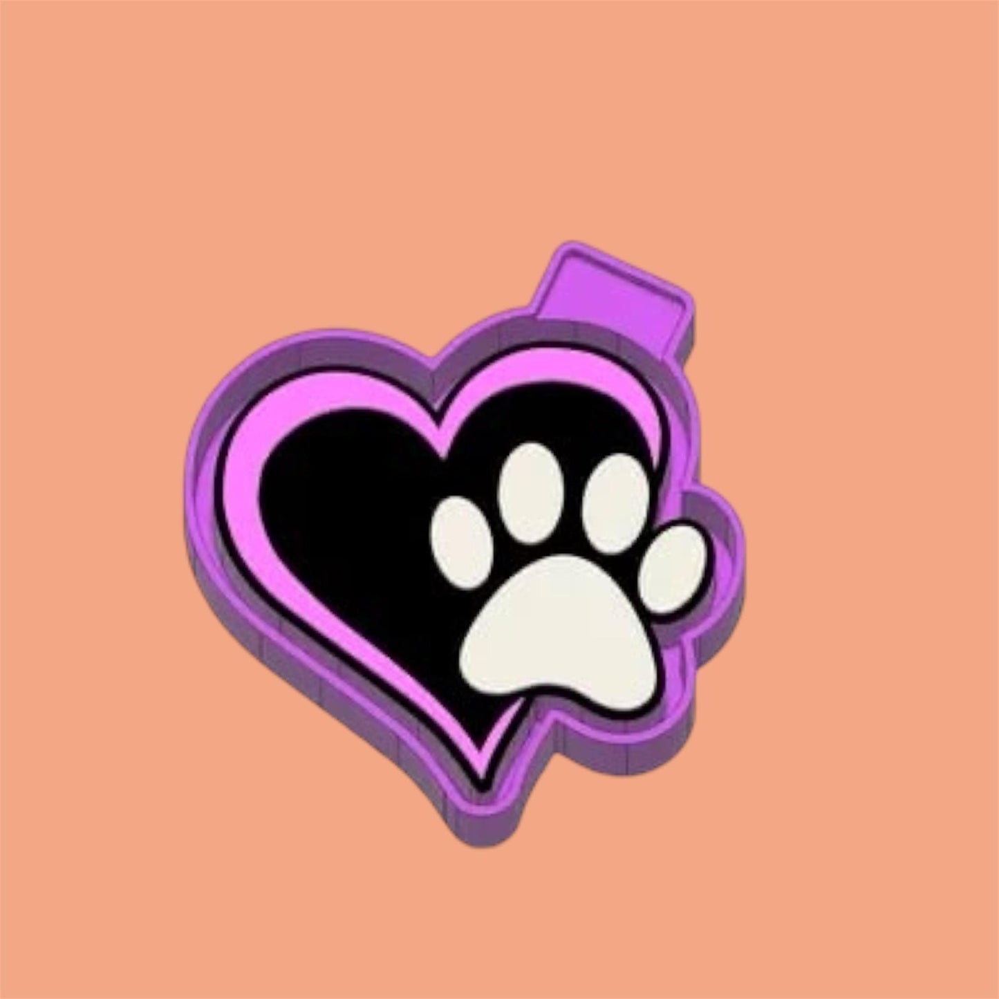 paws heart Freshie Silicon Mold / Molder