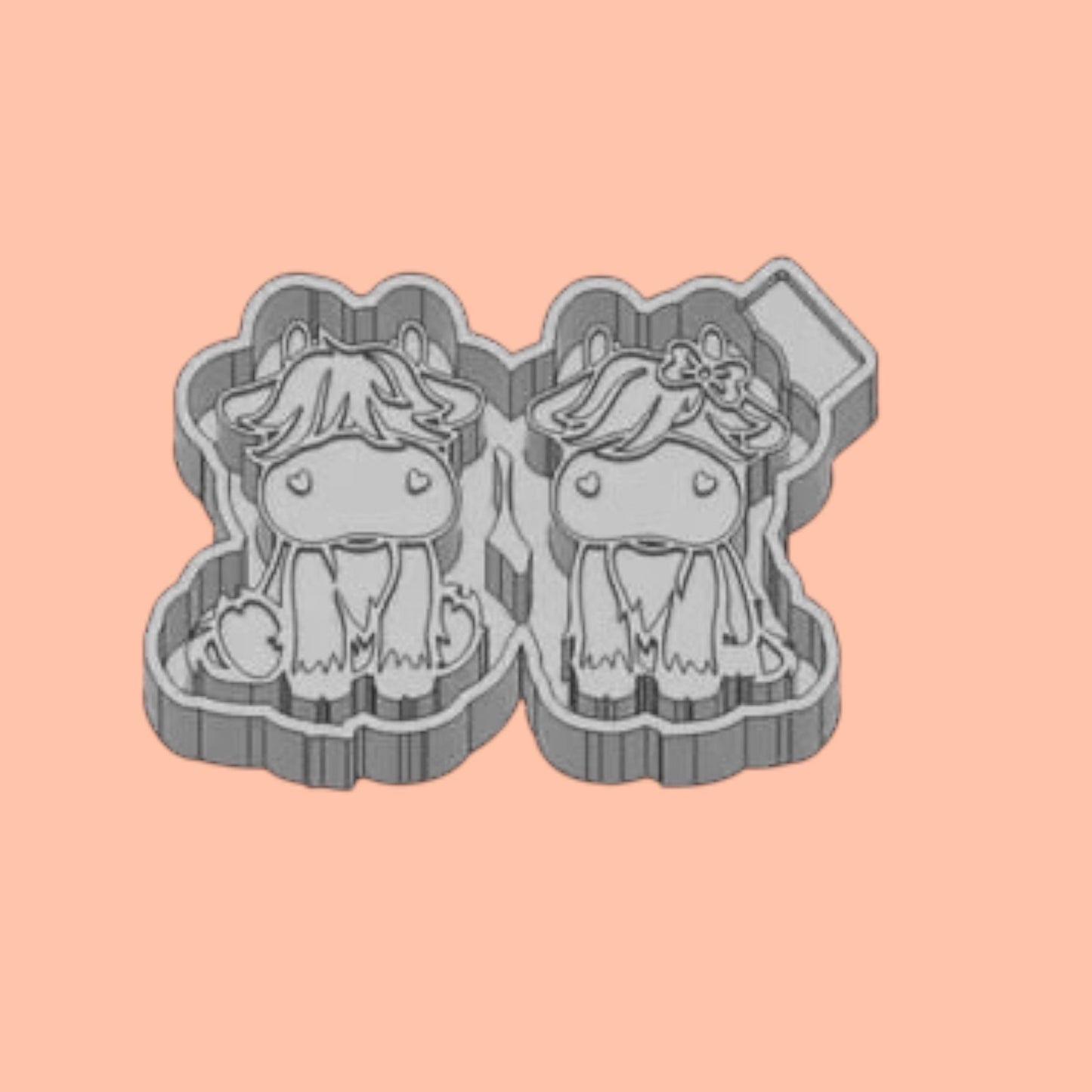 Vent Cow Freshie Silicon Mold / Molder