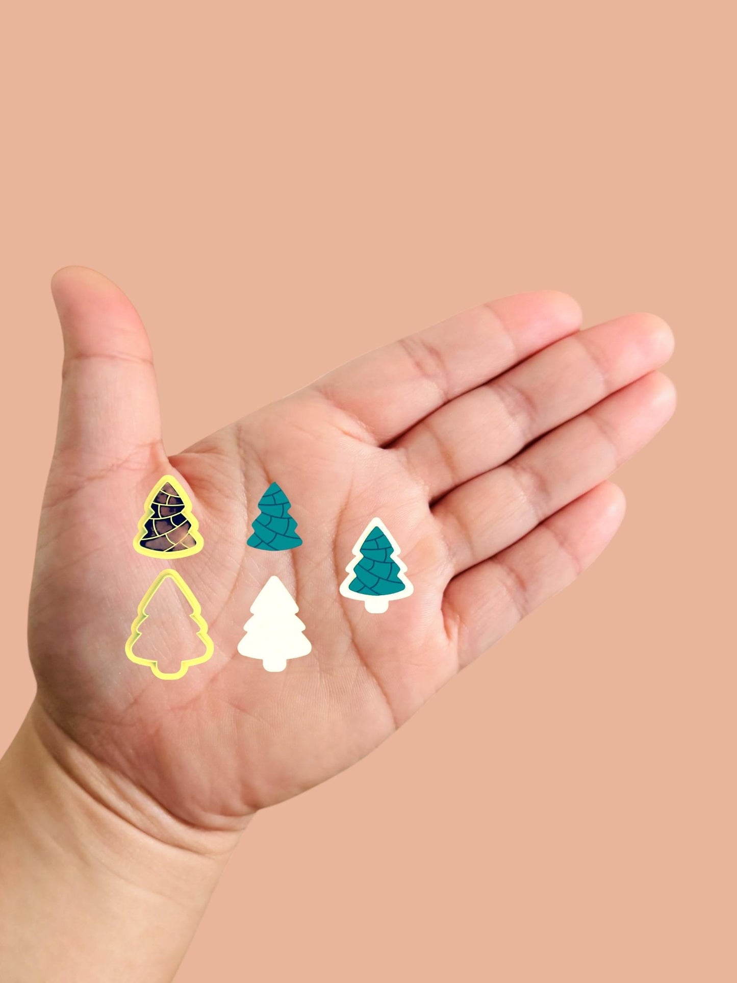 Tree Concha Christmas Polymer Clay Cutters