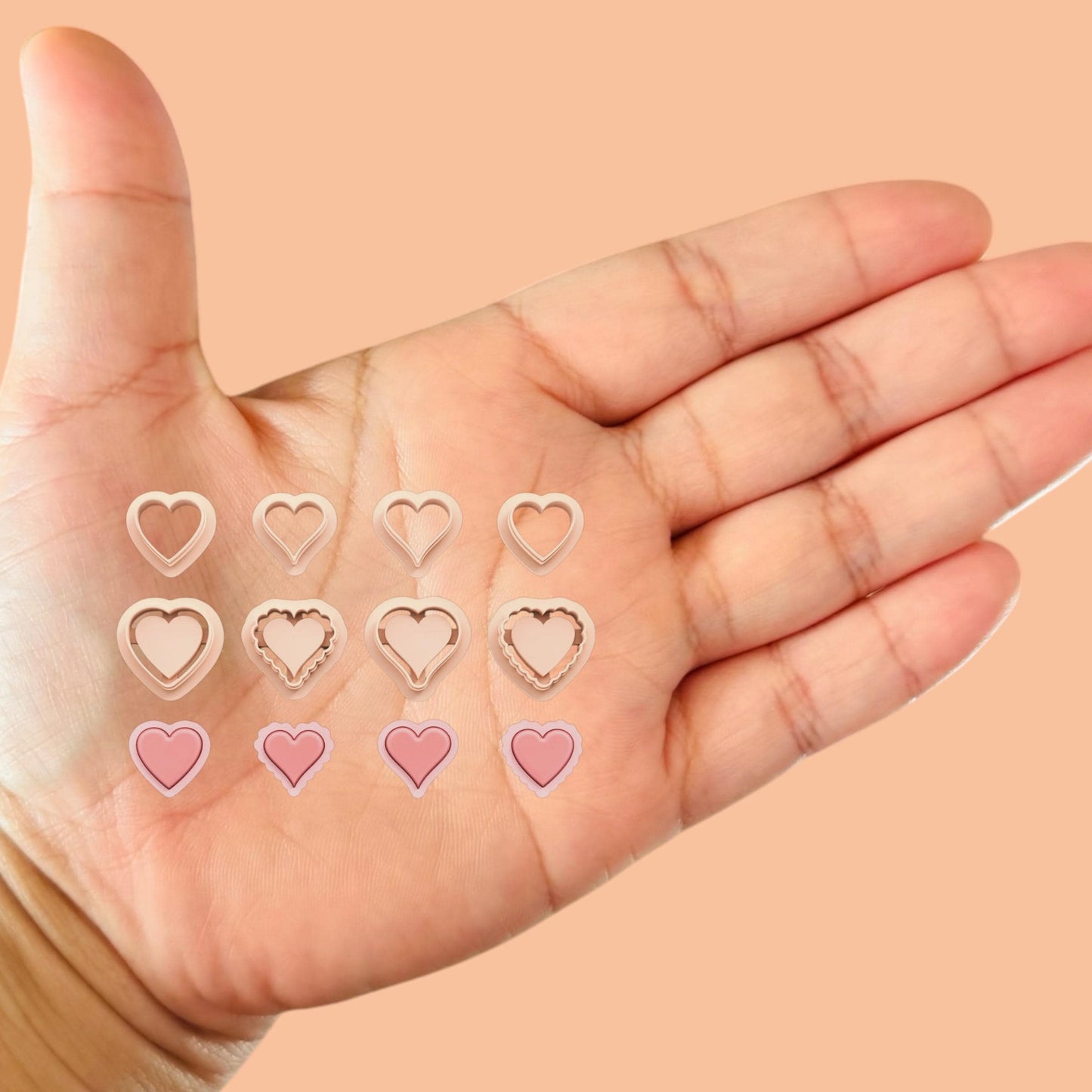 Heart Pack with Precious Stones Valentines Cutter
