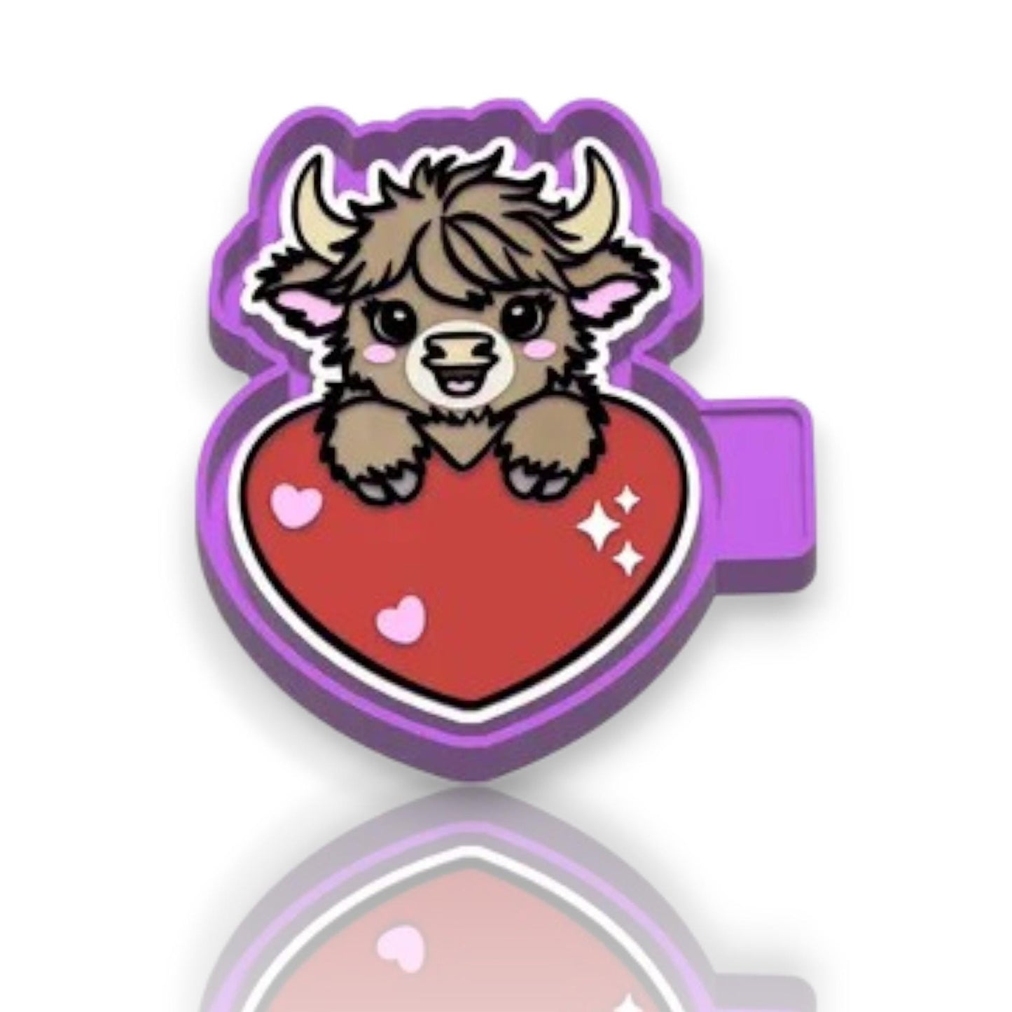 Valentines Higland cow Silicon Mold / Molder