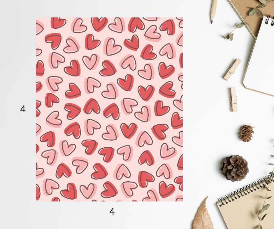 Valentines Transfer sheet 4x4
