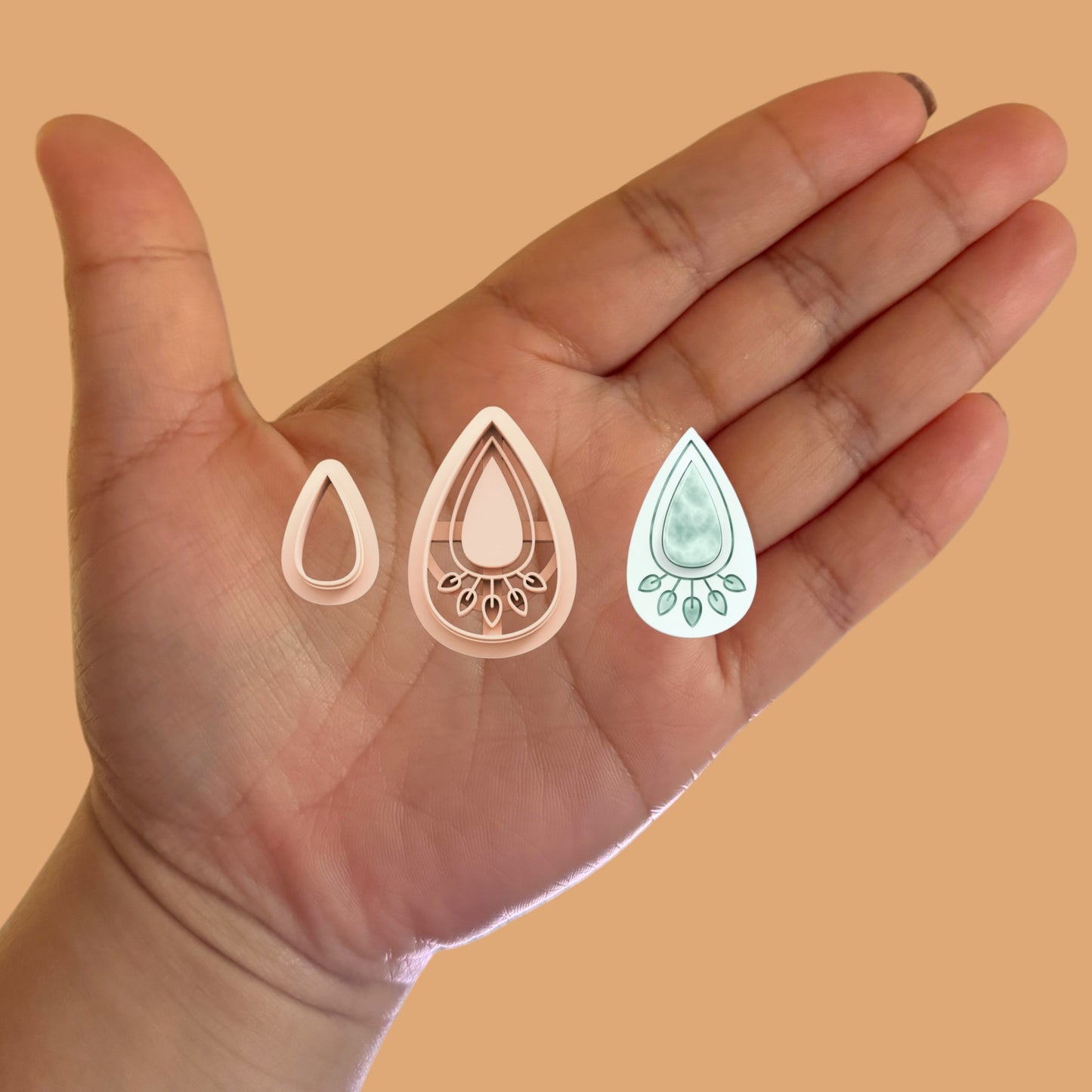 Organic Modern Earring with Precious Stone H