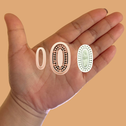 Organic Modern Earring with Precious Stone C