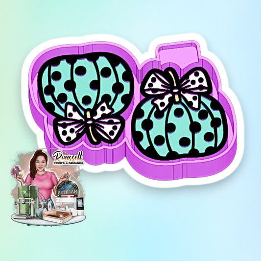 Polka Dot Pumpkin Vent Clip Freshie  silicone mold