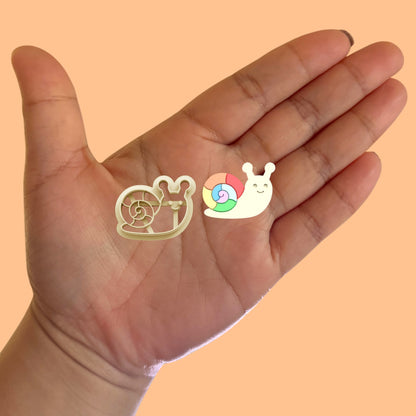 Rainbow Snail Clay Cutters