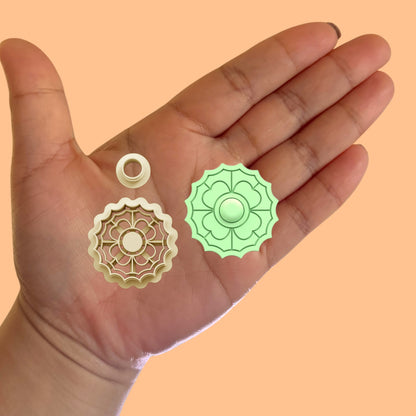 Clover Earring with Precious Stones D St Patrick Clay cutter