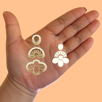 Half Daisies Combo B Clay Cutters
