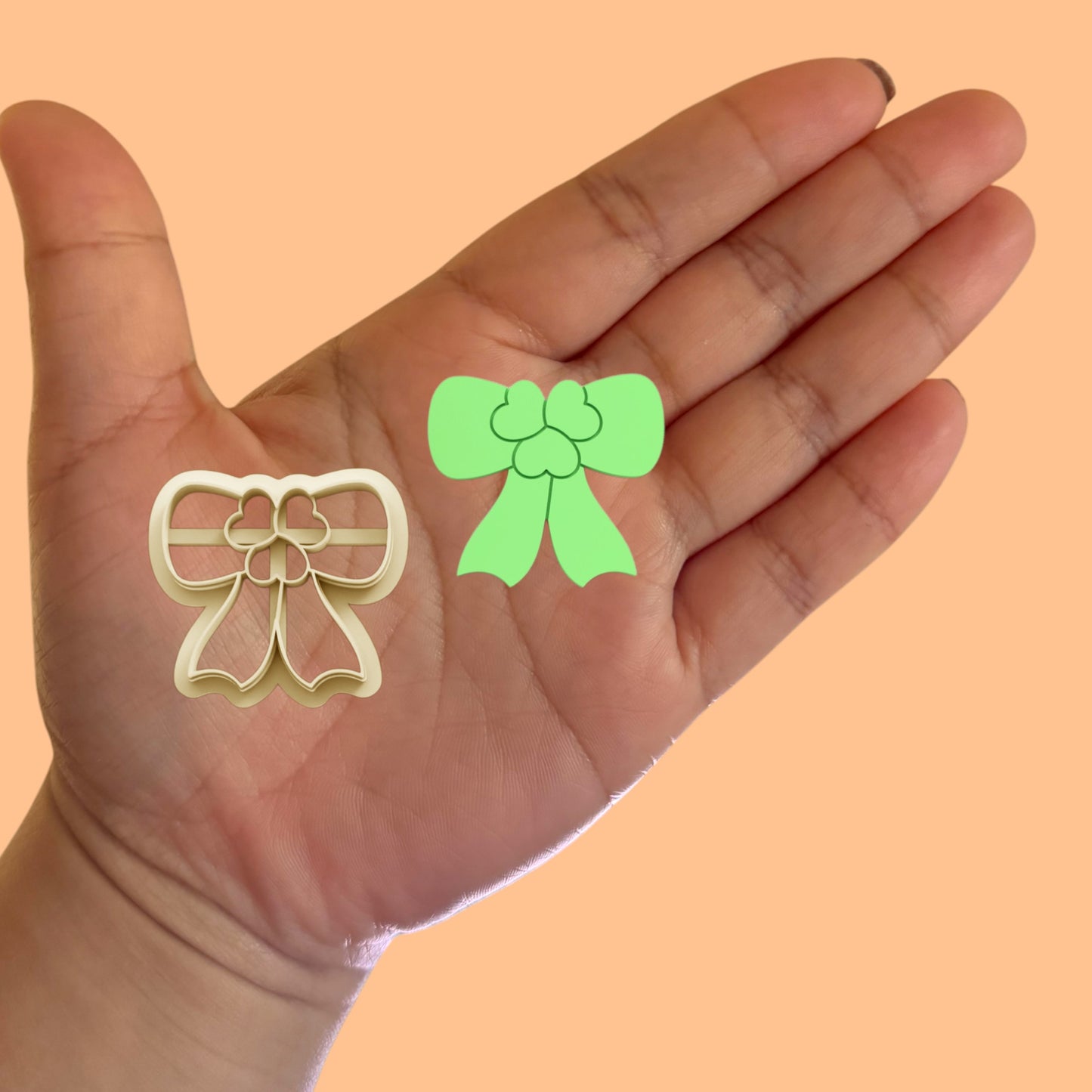 Clover Ribbon A St Patrick Clay cutter