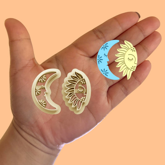 Half Sun and Moon Clay Cutter, Spring Clay Cutters Clay Cutters