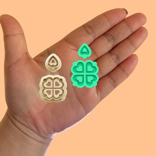 Clover Earring Combo A St Patrick Clay cutter
