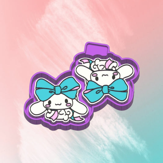 Cinnamoroll with Bow Vent Clip Freshie  silicone mold