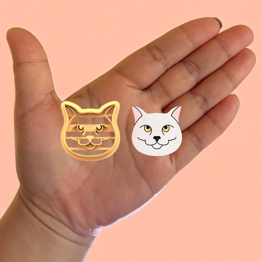 Siberian Cat Polymer Clay Cutter