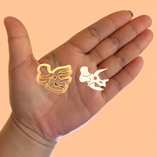 Skull Triceratops Polymer Clay Cutter