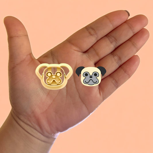 Pug Dog Polymer Clay Cutter