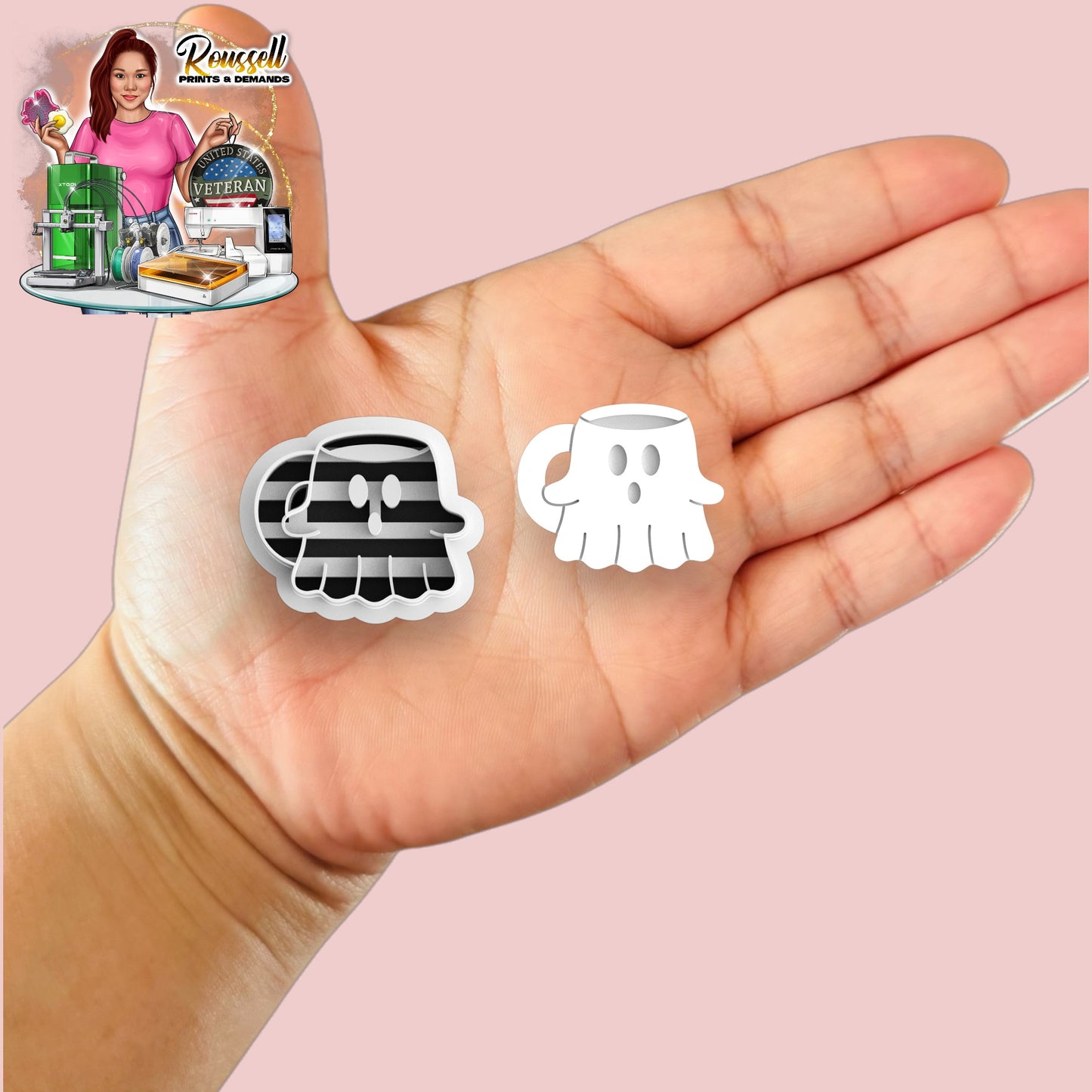 Ghost Mug cutter 3d printed